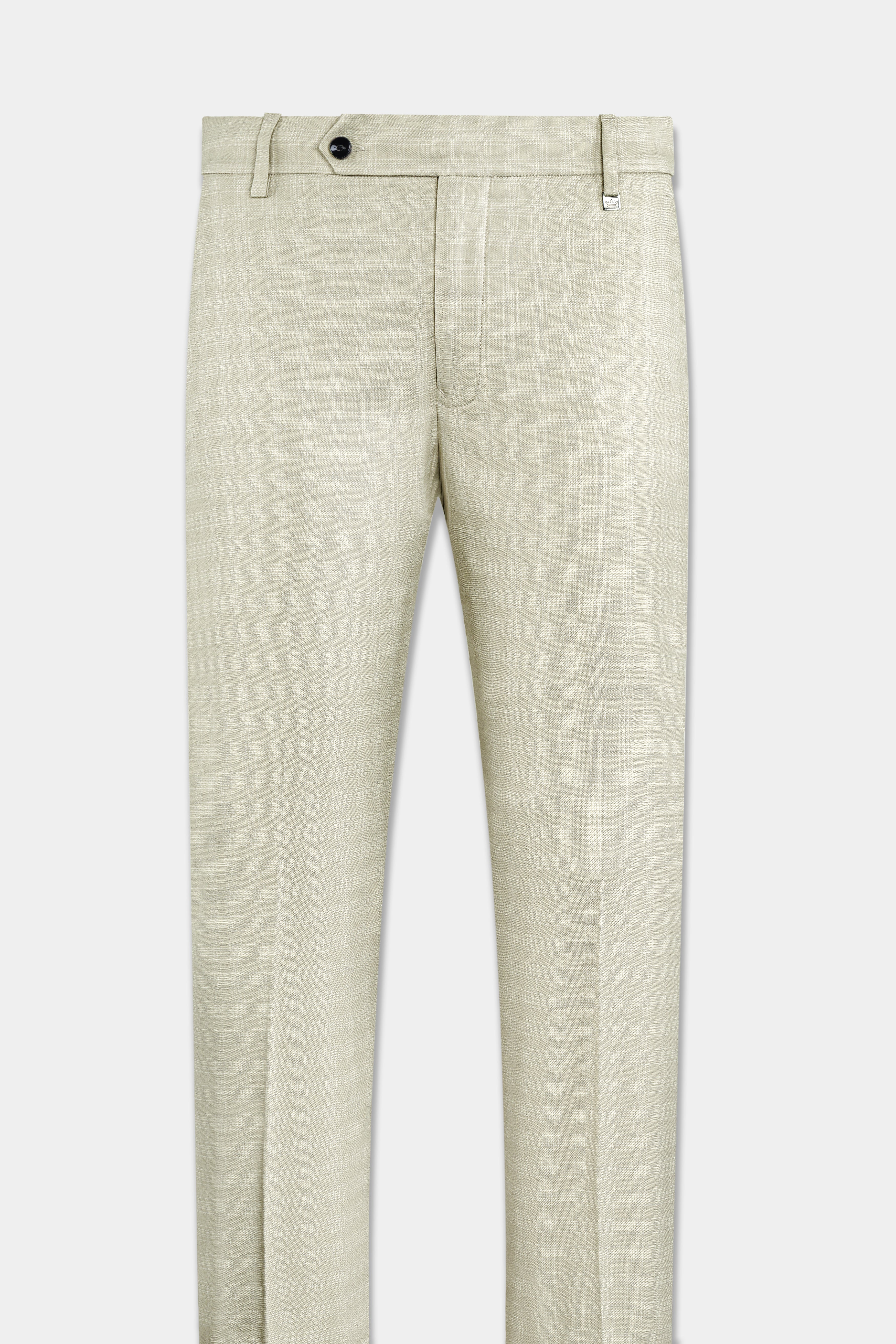Bone Cream Subtle Plaid Woolrich Pant