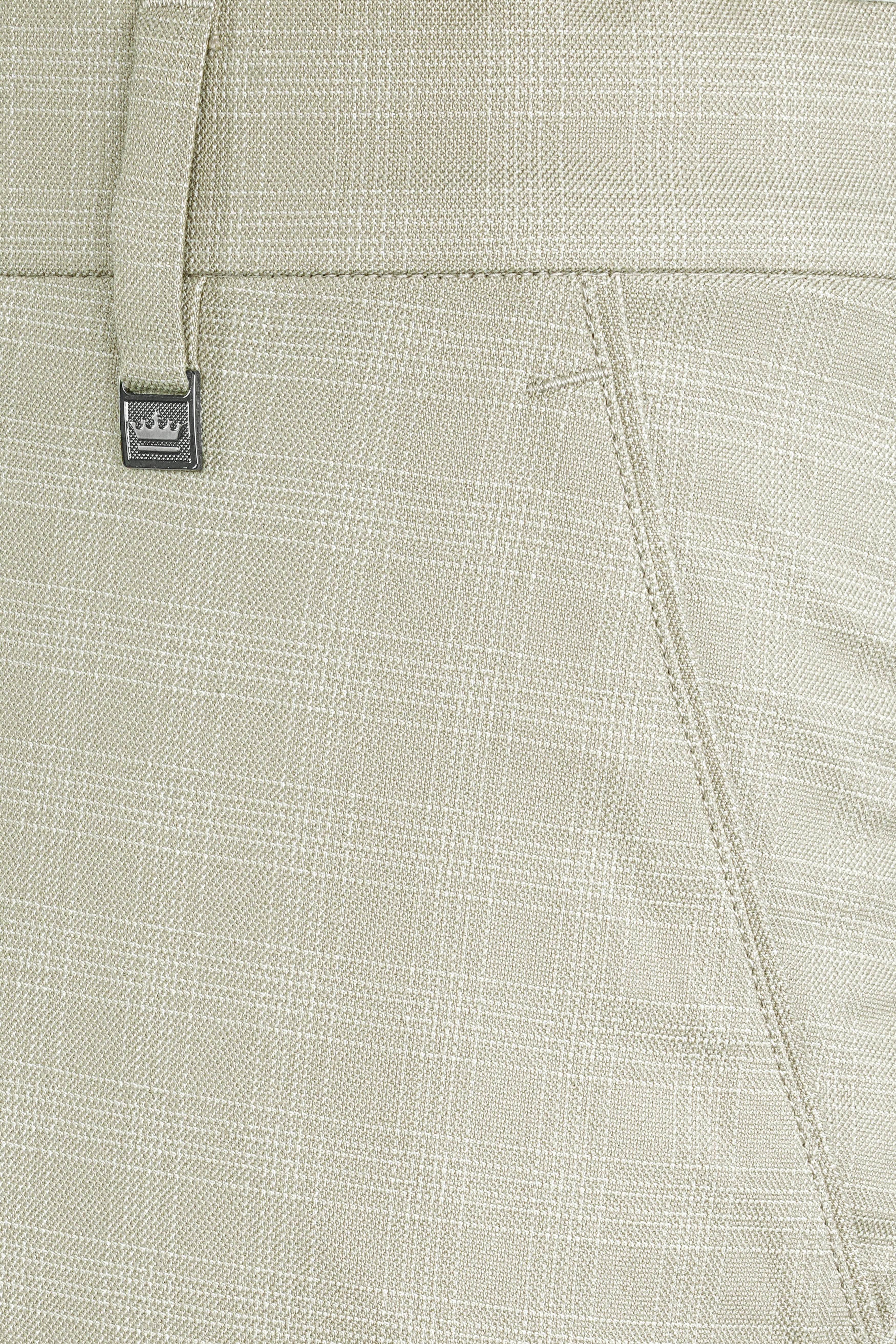 Bone Cream Subtle Plaid Woolrich Pant