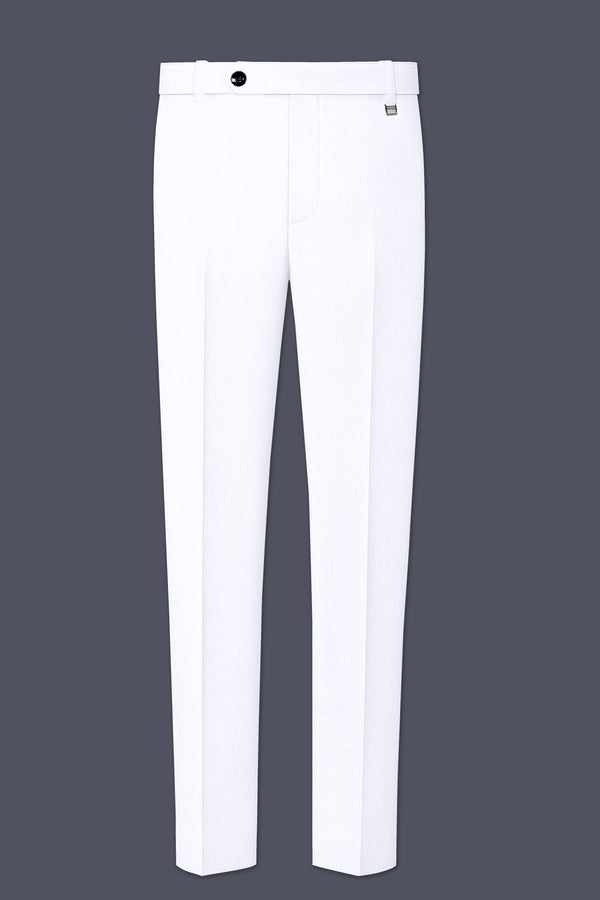 Bright White Luxurious Linen Performance Pant