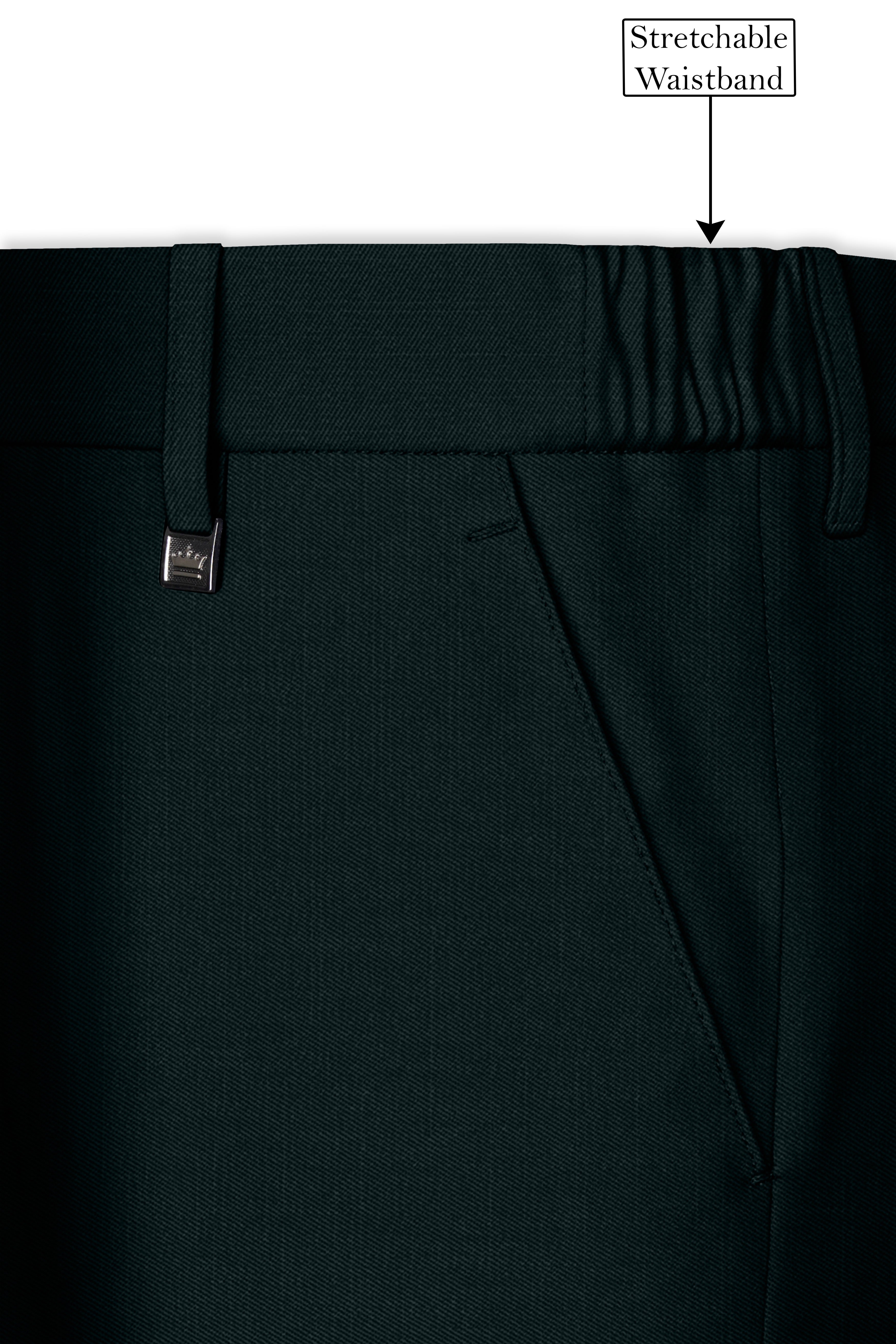 Timber Green Wool Rich Pant