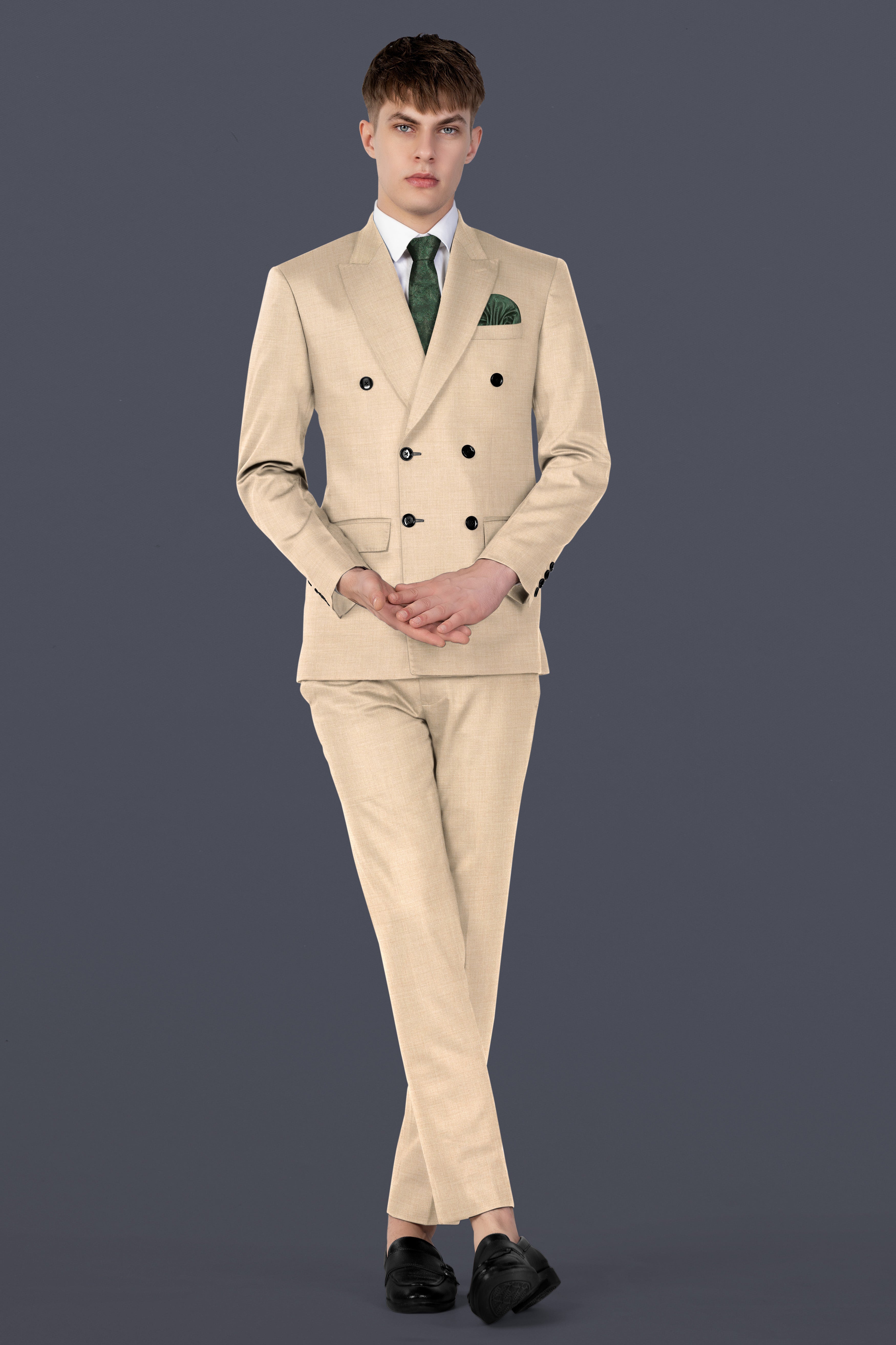 Vanilla Cream Wool Blend Pant