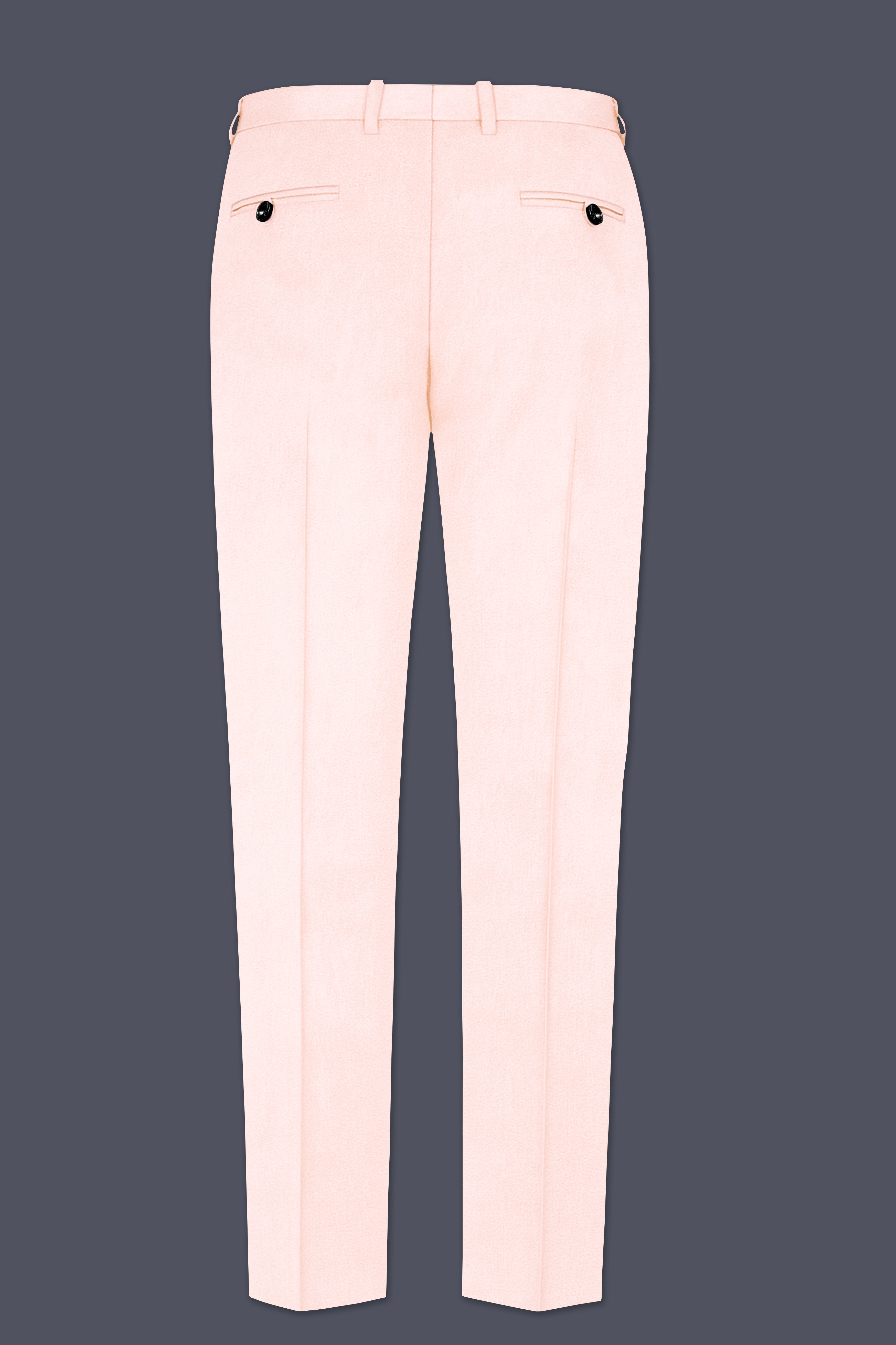 Cremivell-Almond Cream Velvet Stretchable Waistband Pant