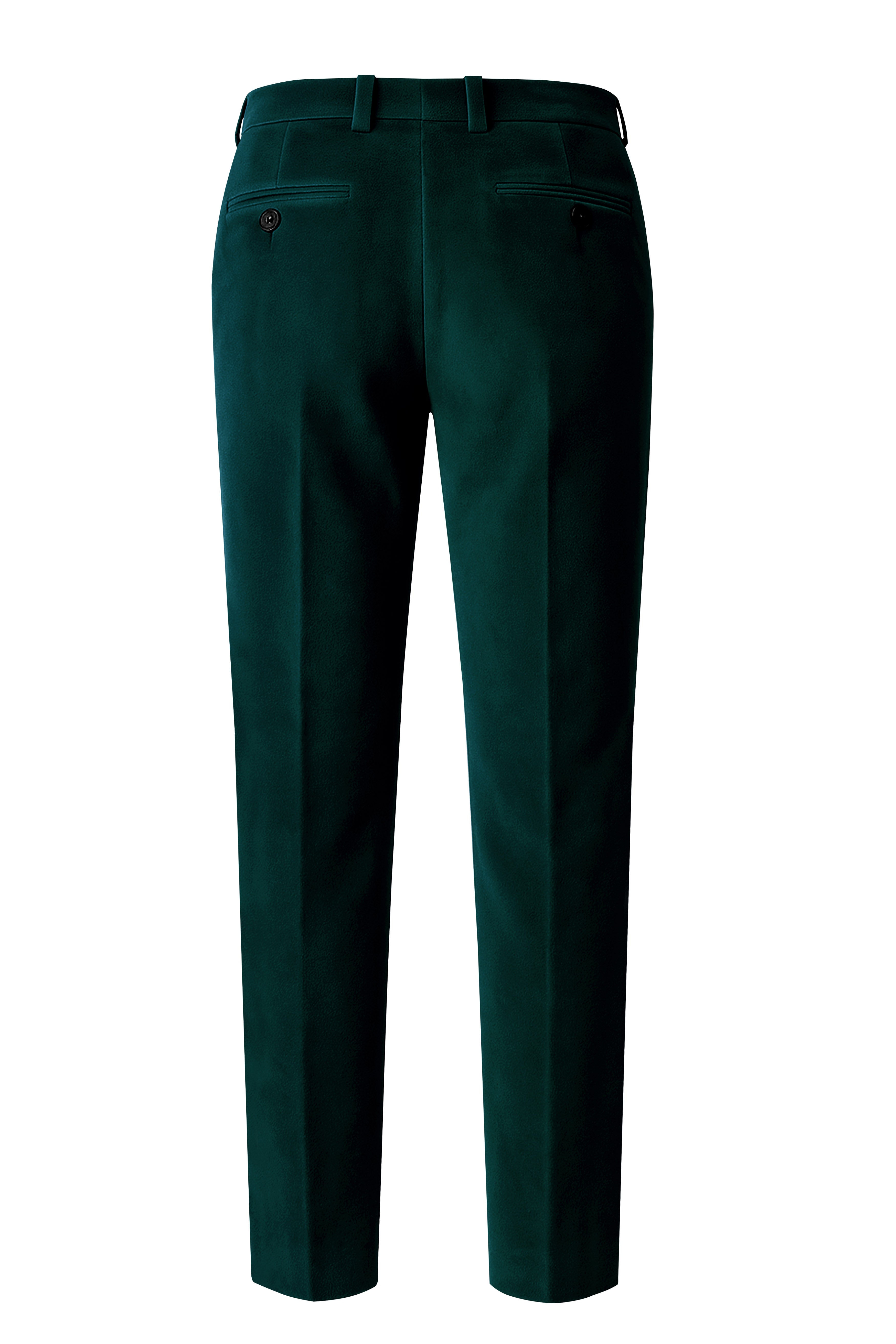 Emerivell-Racing Green Velvet Stretchable Waistband Pant