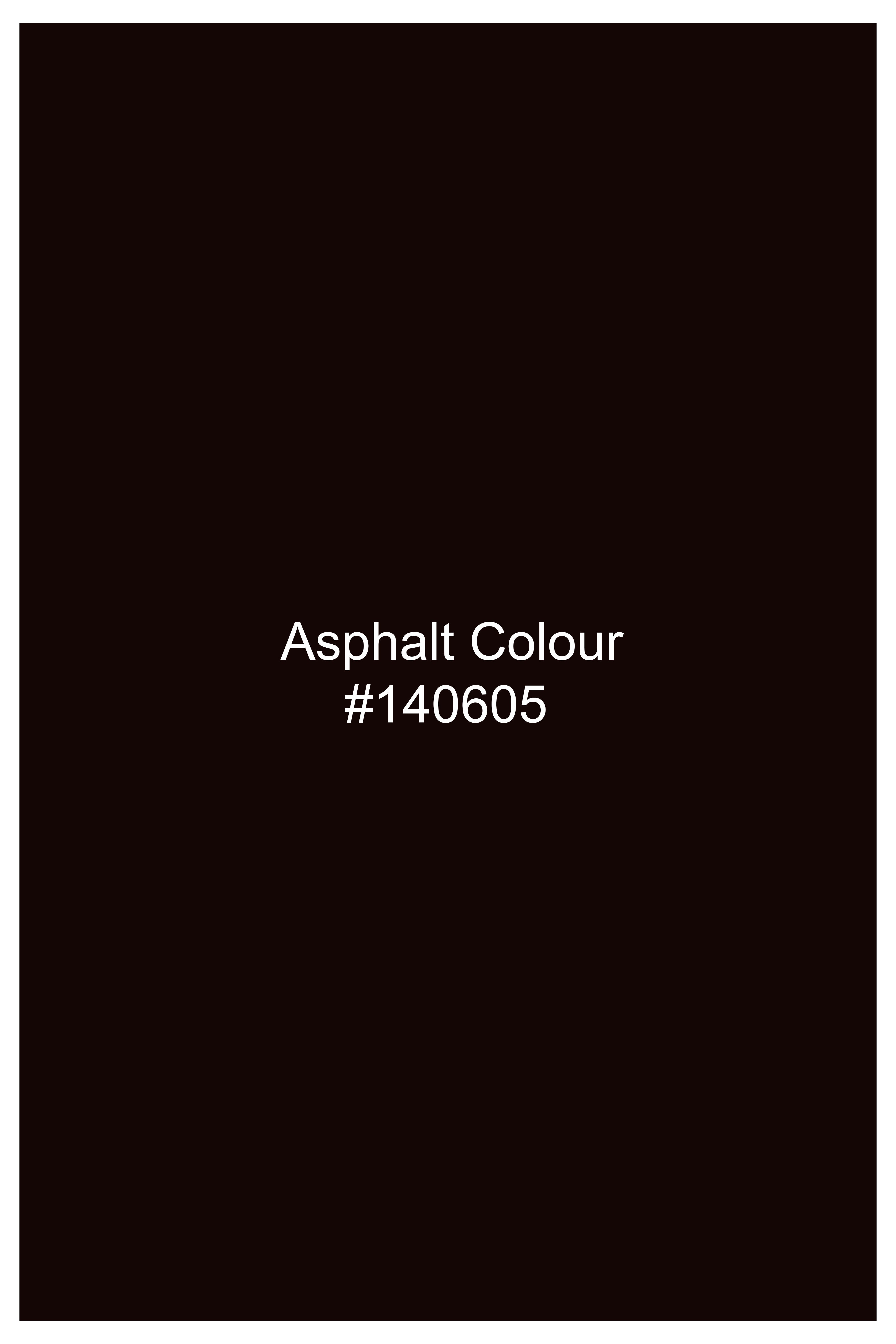 Fumivell-Asphalt Brown Velvet Stretchable Waistband Pant