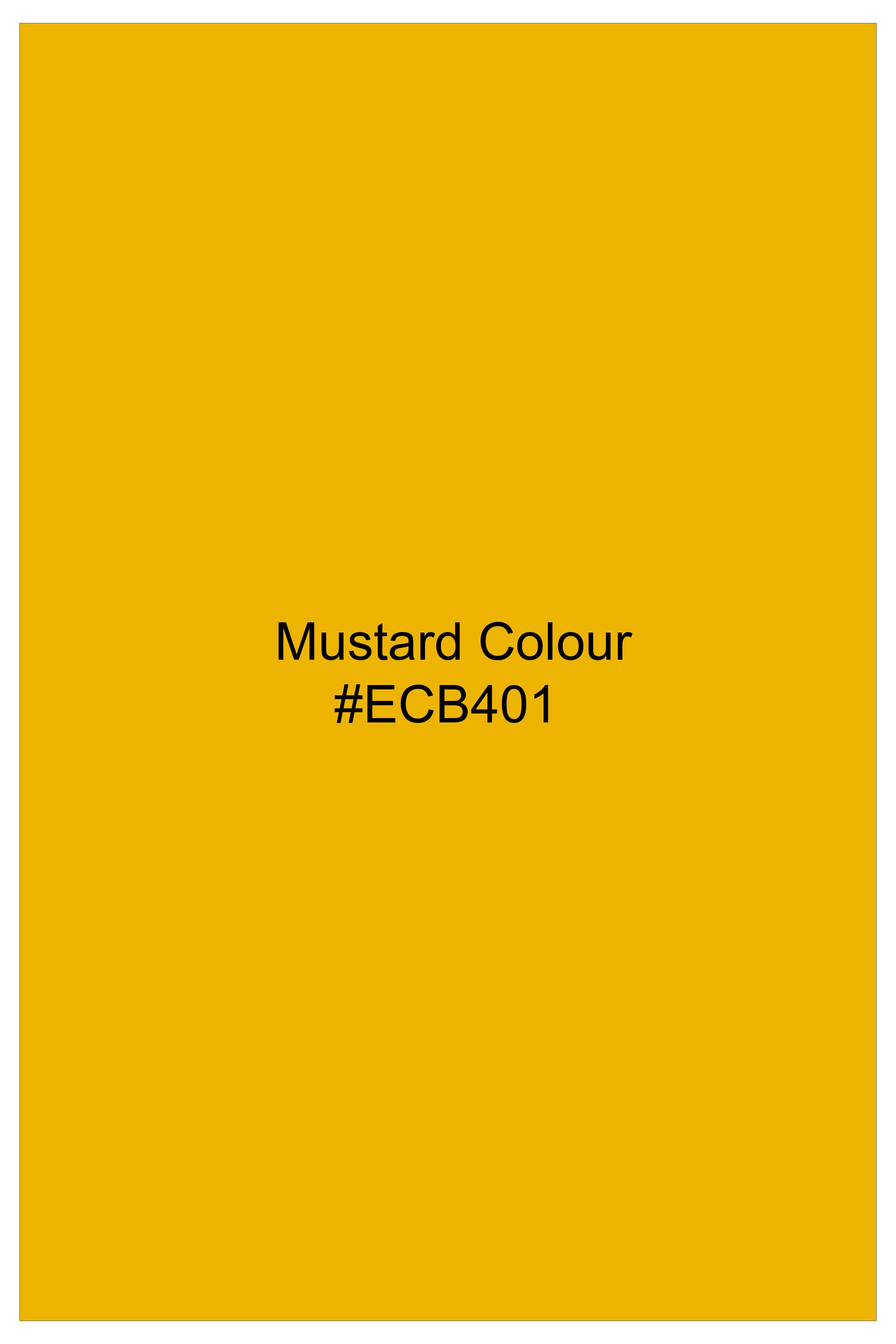 Safvell-Mustard Yellow Velvet Stretchable Waistband Pant