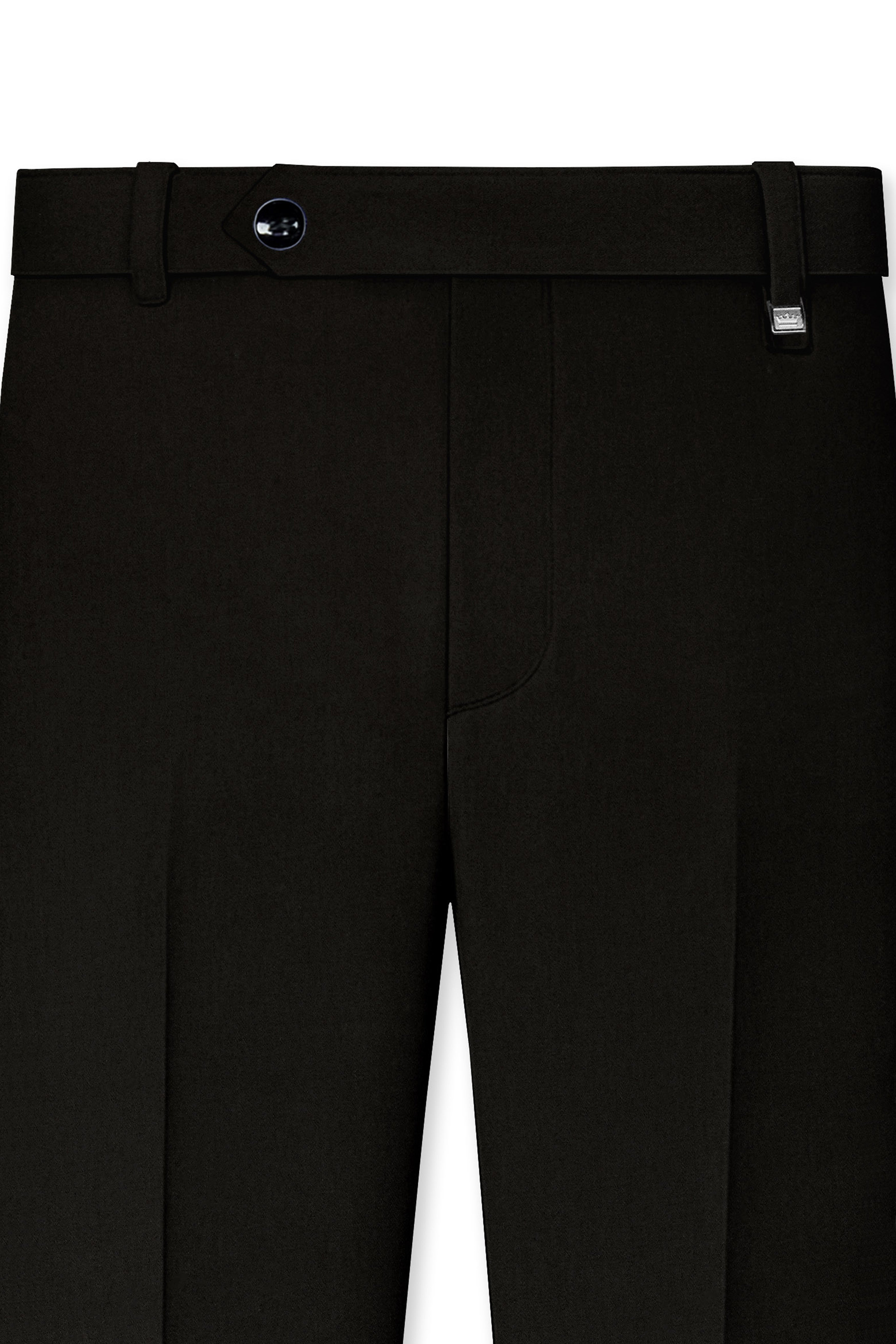 Jadivra-Jade Black Premium Cotton Stretchable Waistband Pant