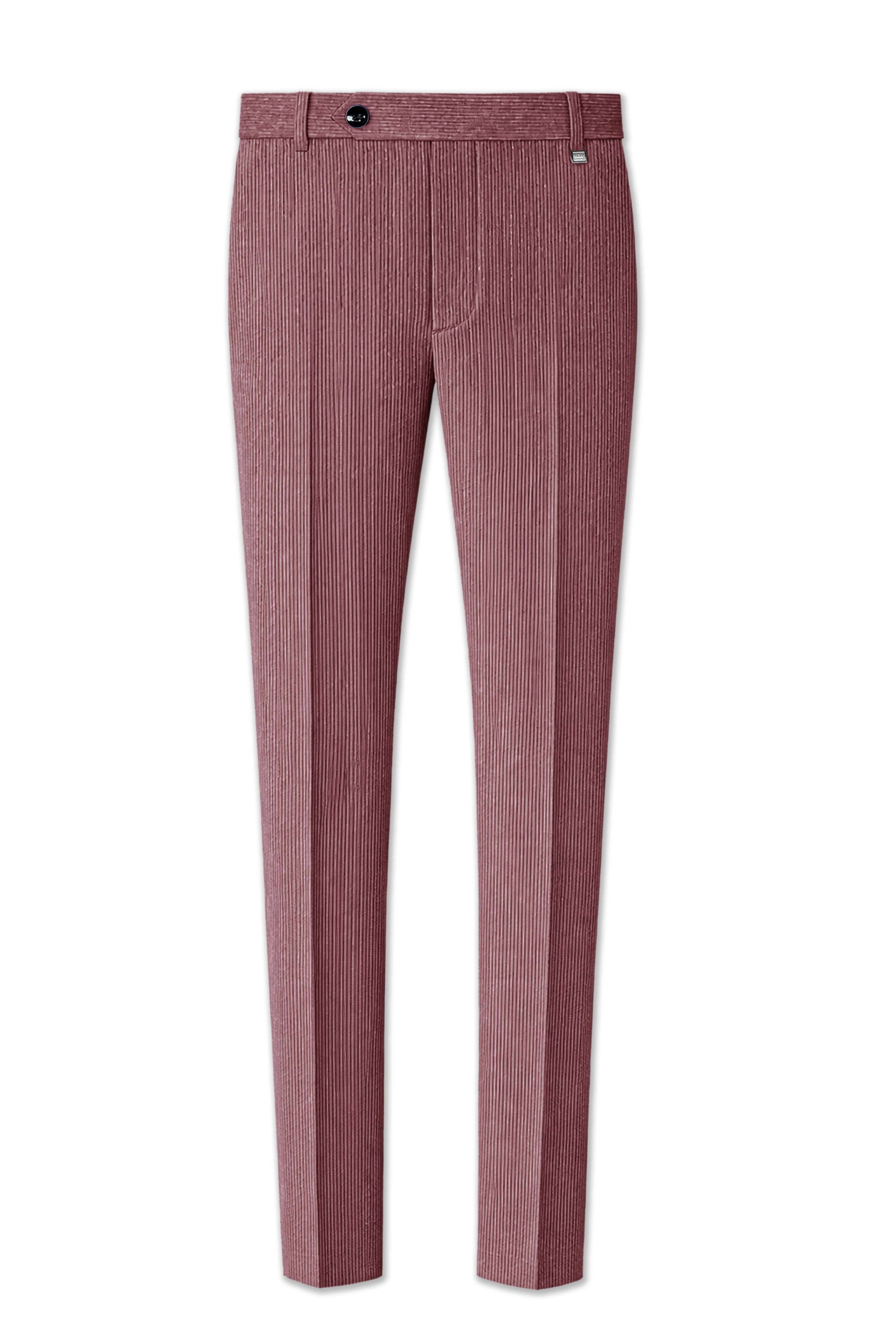 Tauzen-Rose Taupe Pink Corduroy Stretchable Waistband Pant