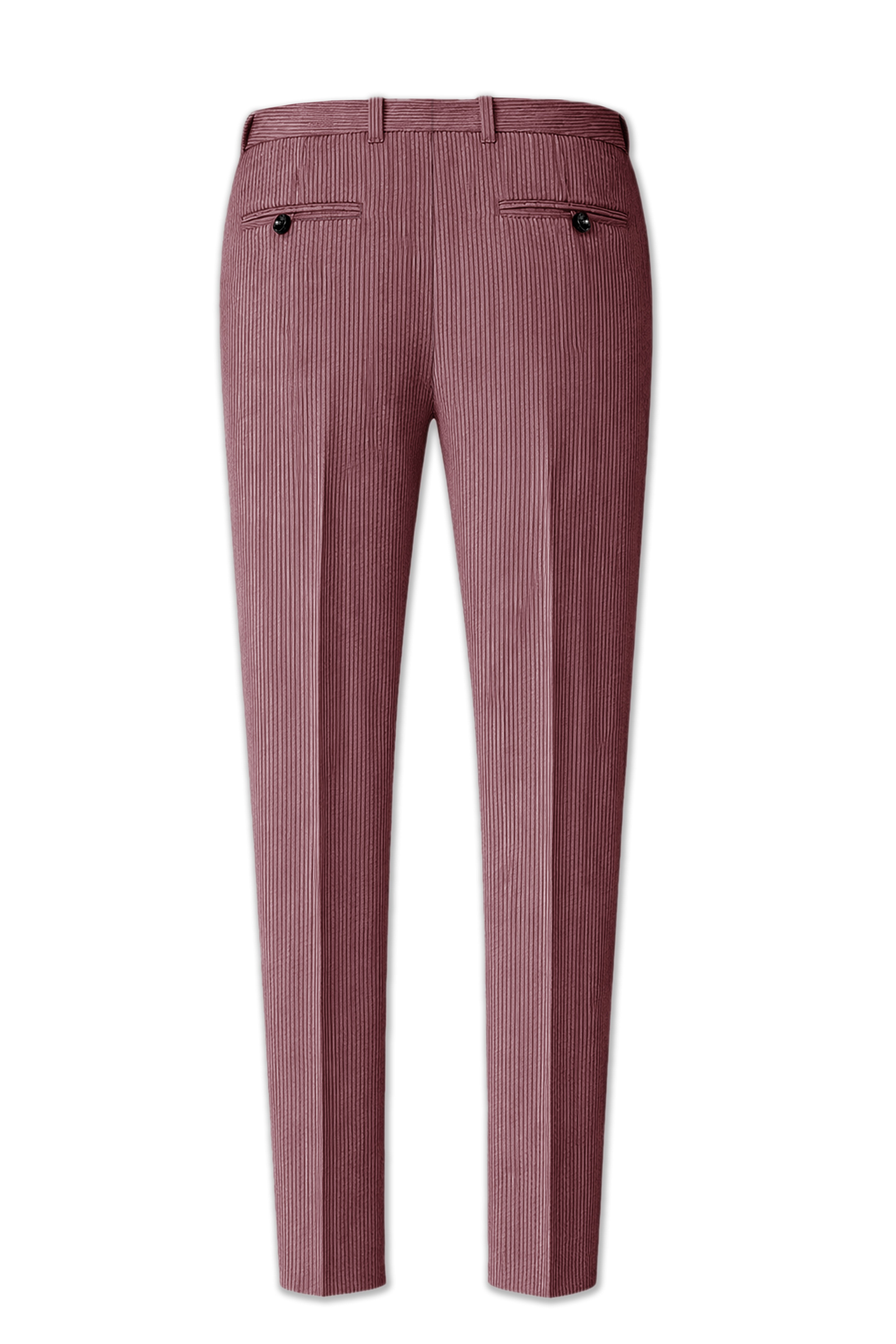 Tauzen-Rose Taupe Pink Corduroy Stretchable Waistband Pant
