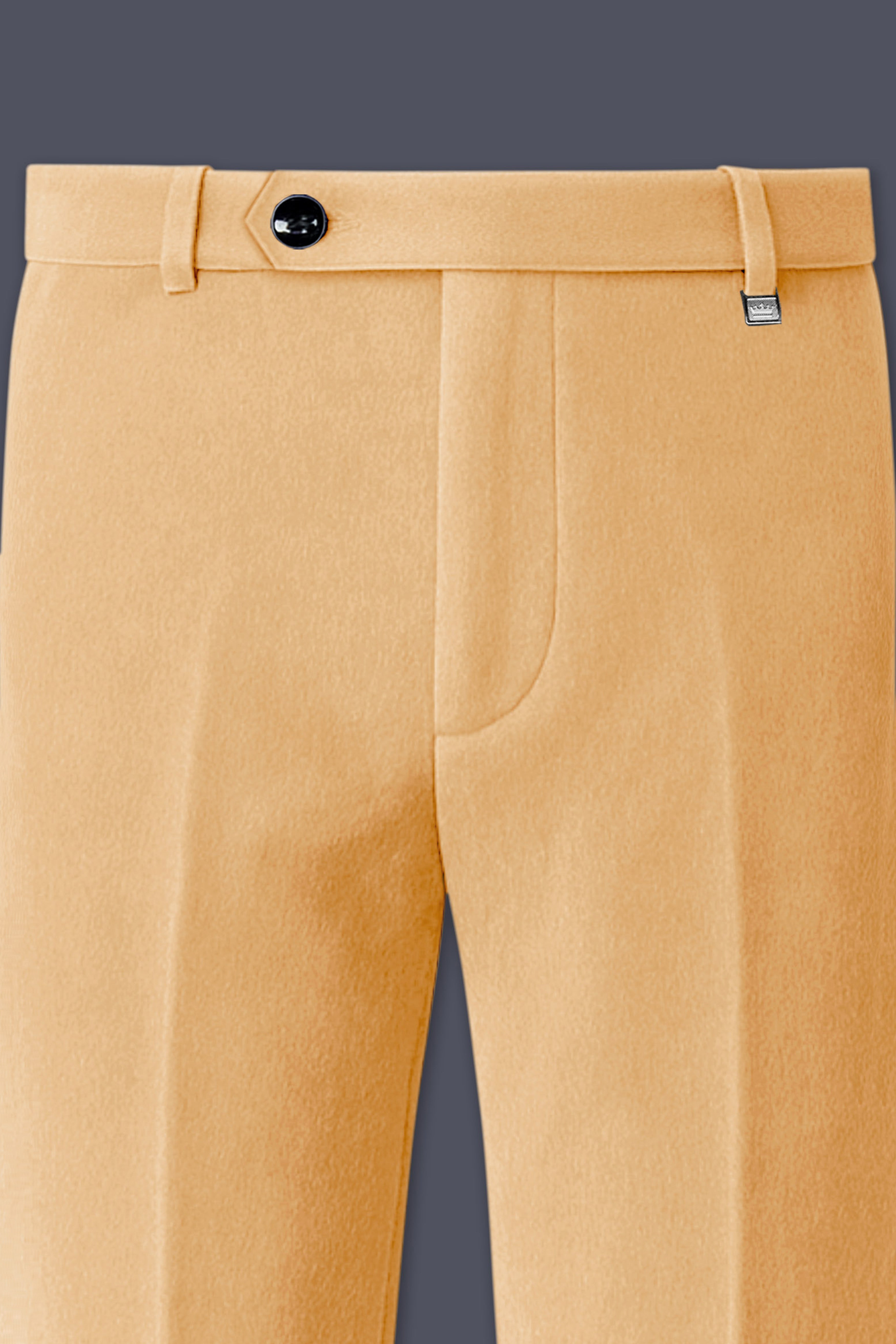 Crema-Tumbleweed Cream Velvet Stretchable Waistband Pant