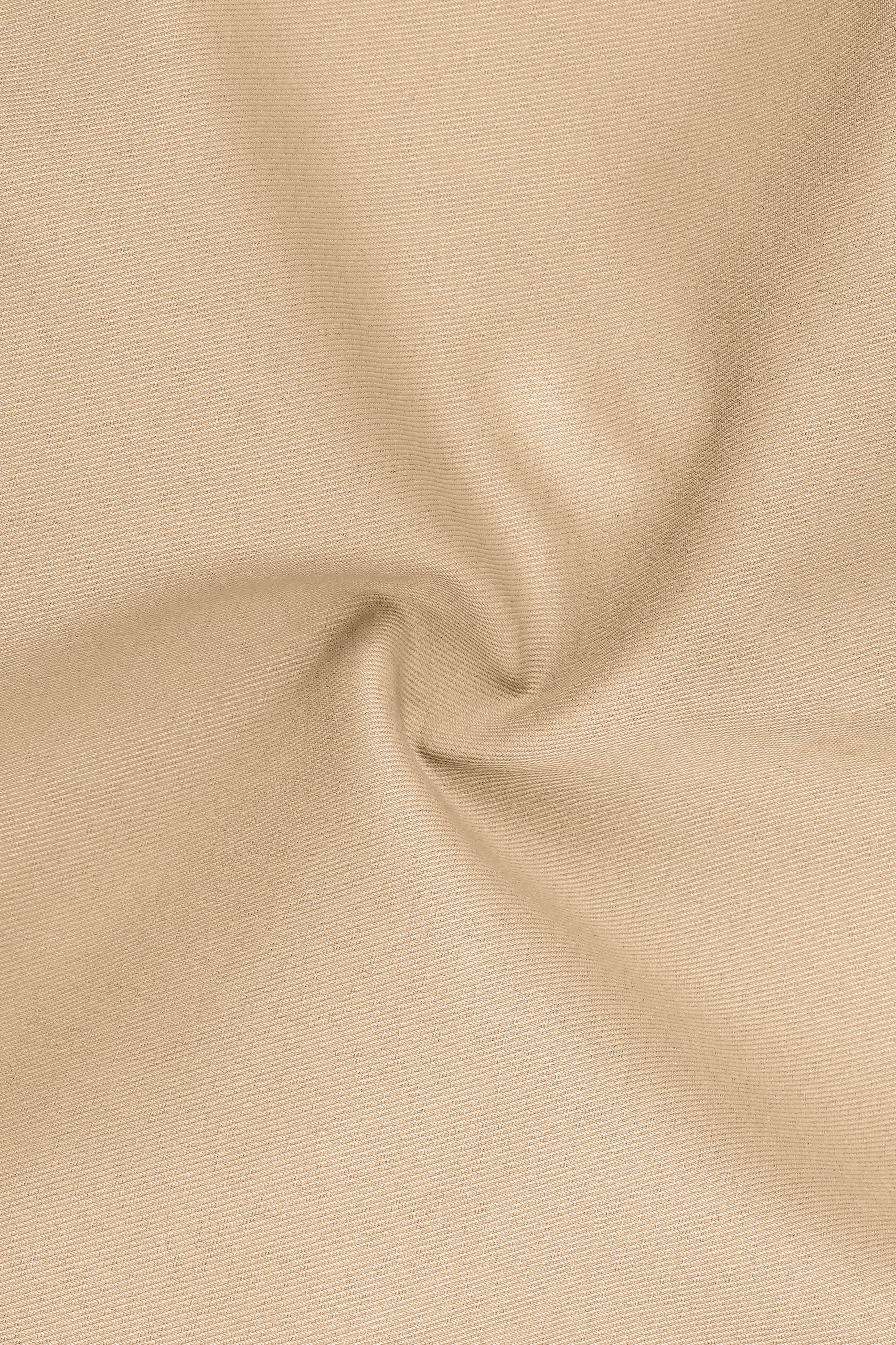 Ecru-Cashmere Cream Slight Stretch Subtle Sheen Poly-Viscose Waistband Pant