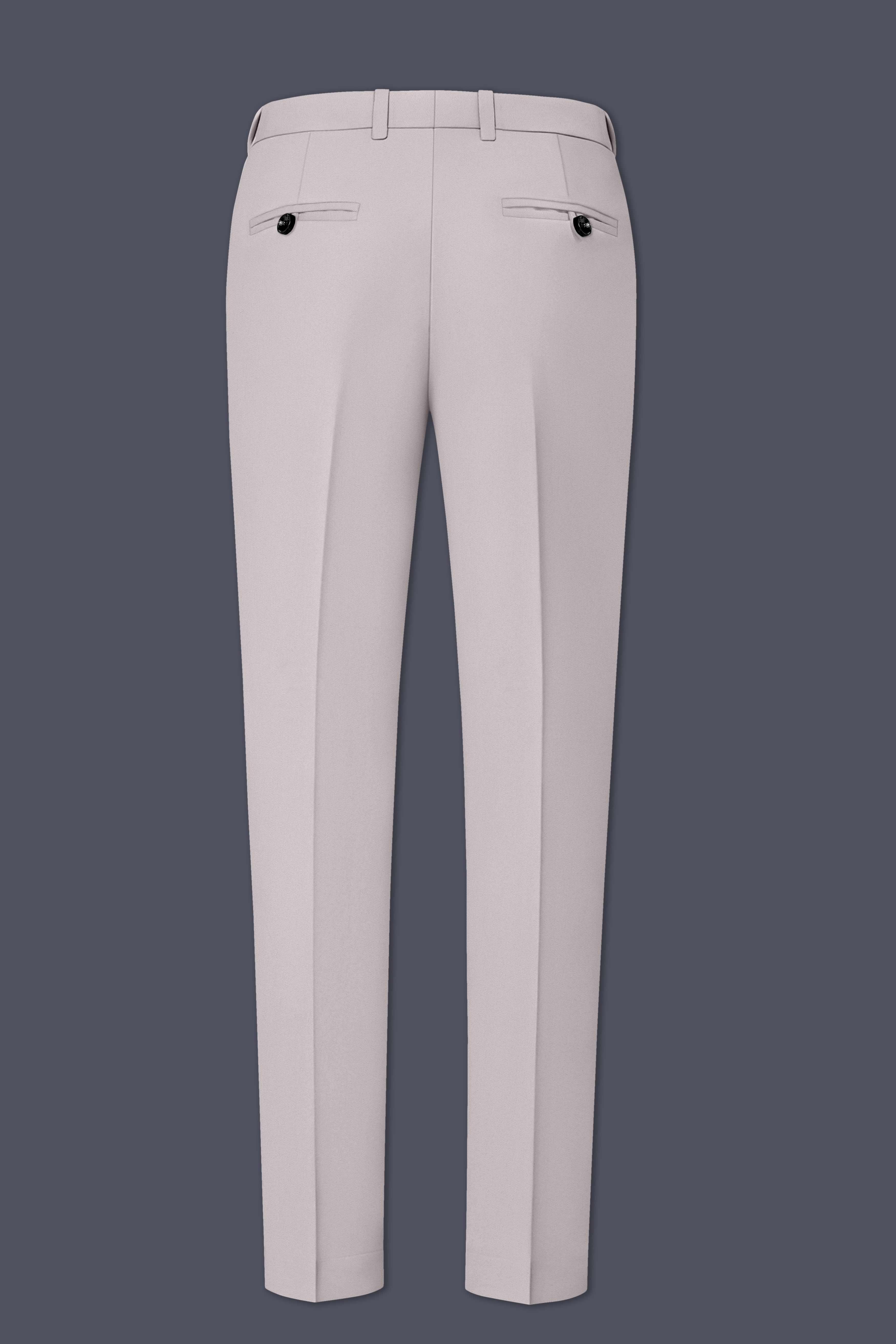 Lustre-Cloud Pink Slight Stretch Subtle Sheen Poly-Viscose Waistband Pant