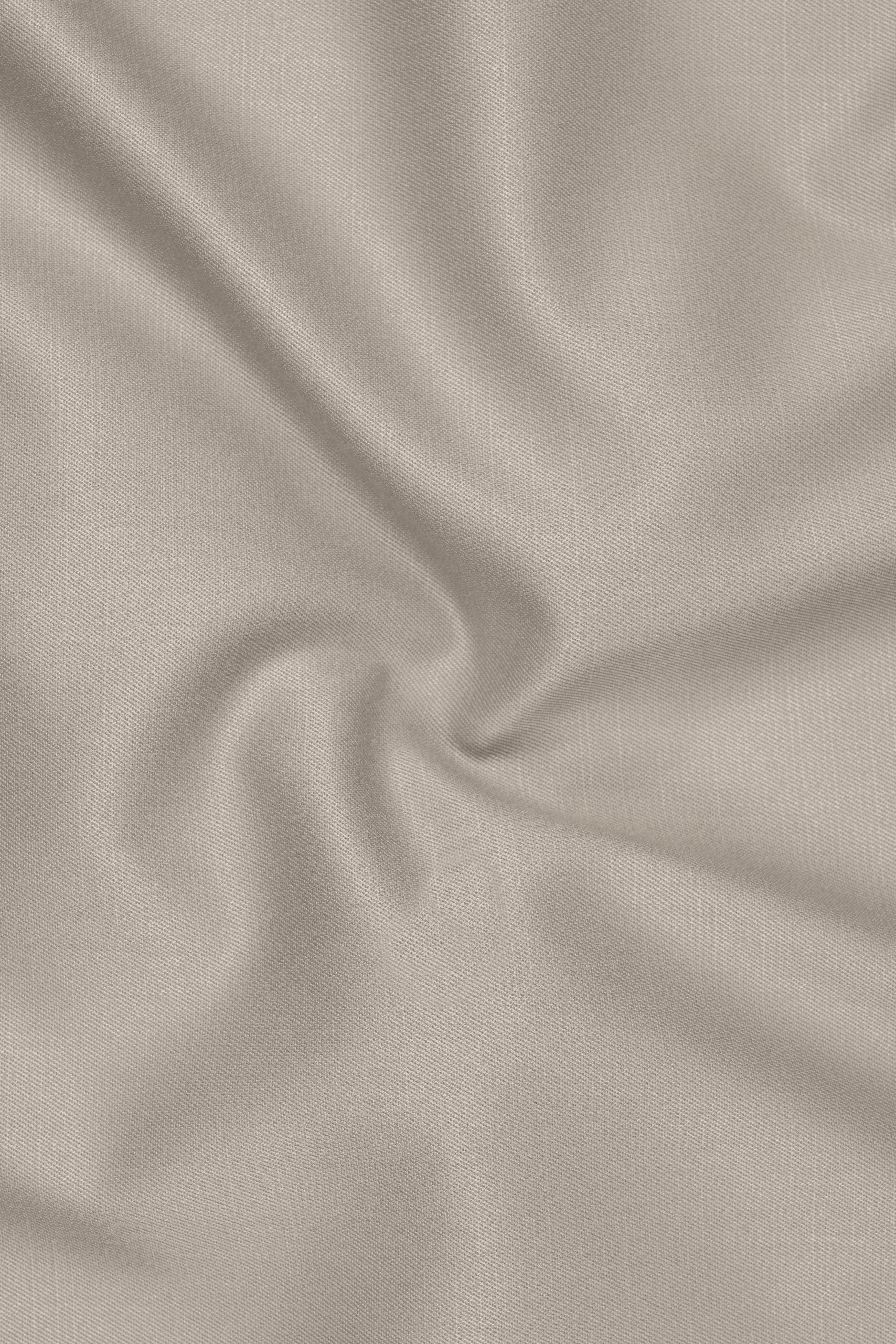 Sterling-Martini Cream Wool Rich Slight Stretch Waistband Pant