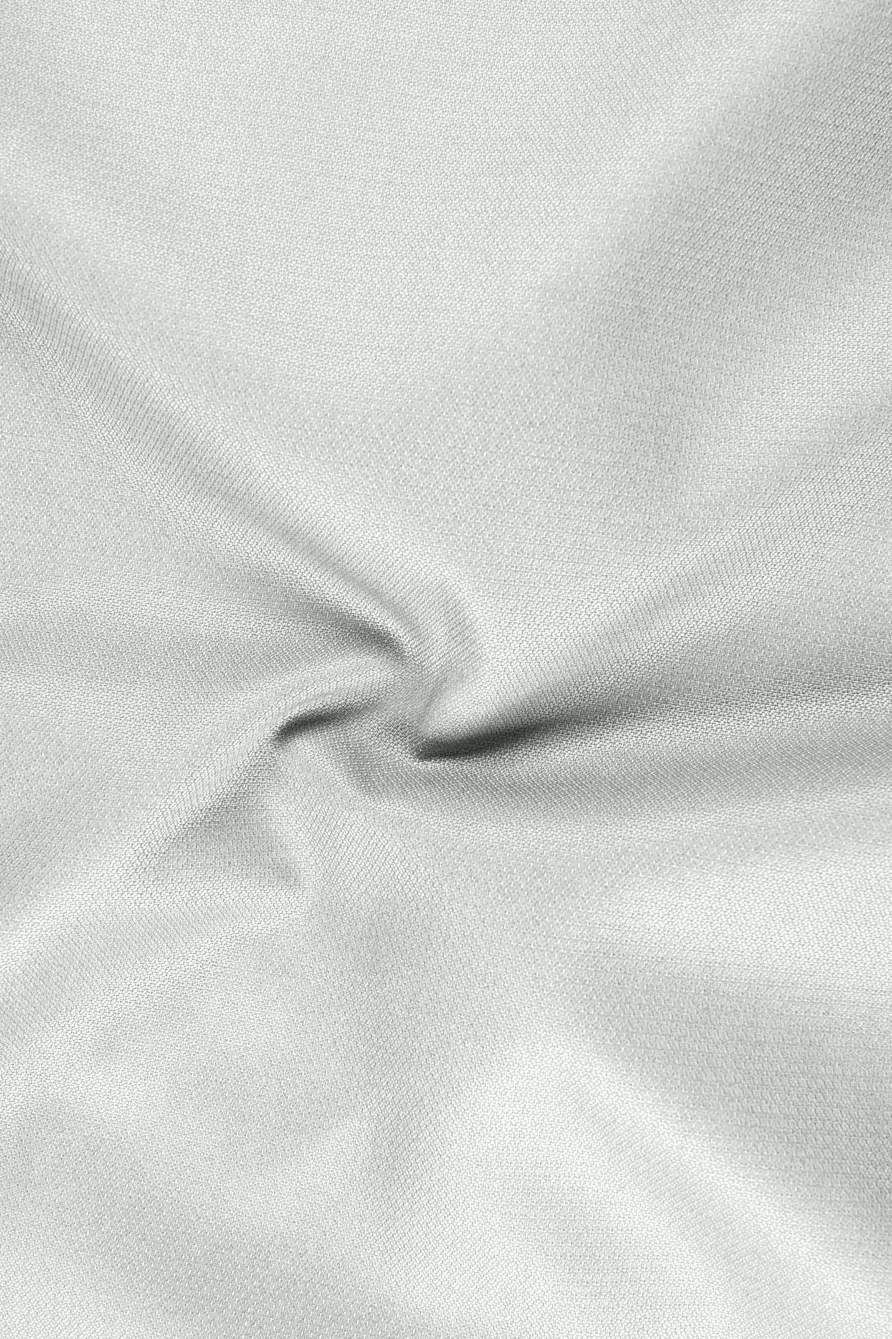 Regent-Noble Gray Diamond Textured Wool Rich Slight Stretch Waistband Pant