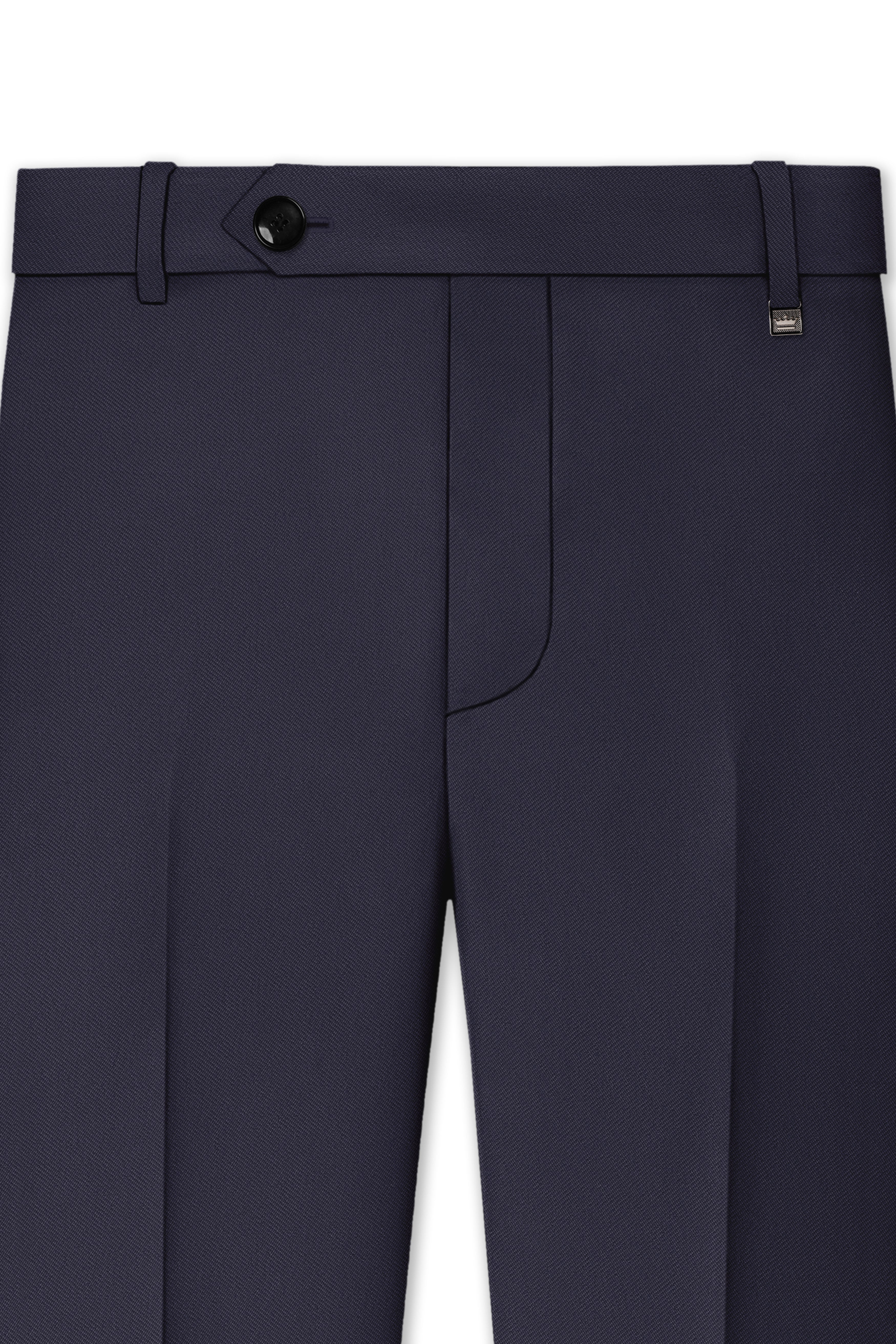 Kairo-Korean Charcoal Gray 4-Way Stretch Wrinkle-Free Wool Rich Stretchable Waistband Pant