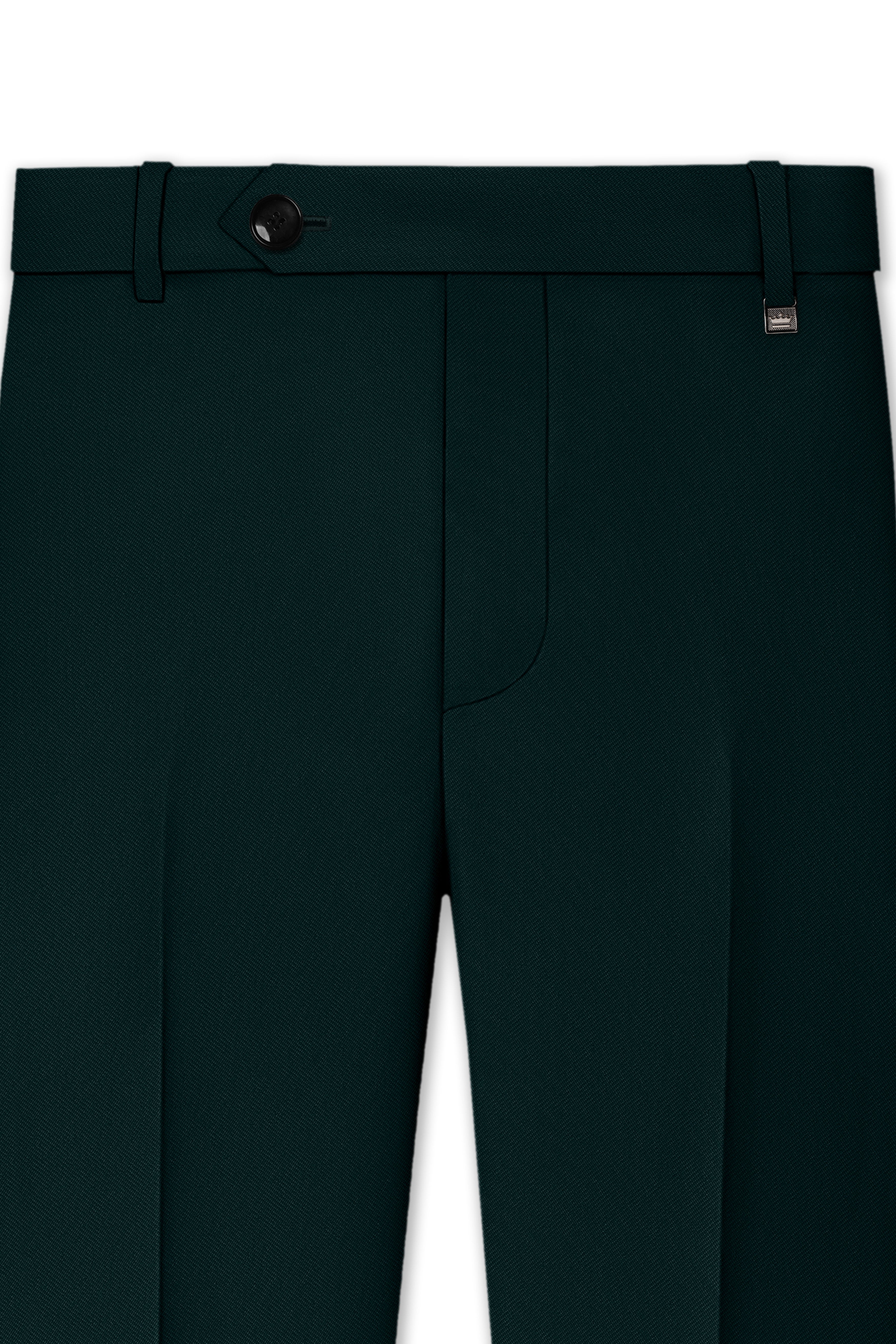 Terrain-Korean Swamp Green 4-Way Stretch Wrinkle-Free Wool Rich Stretchable Waistband Pant