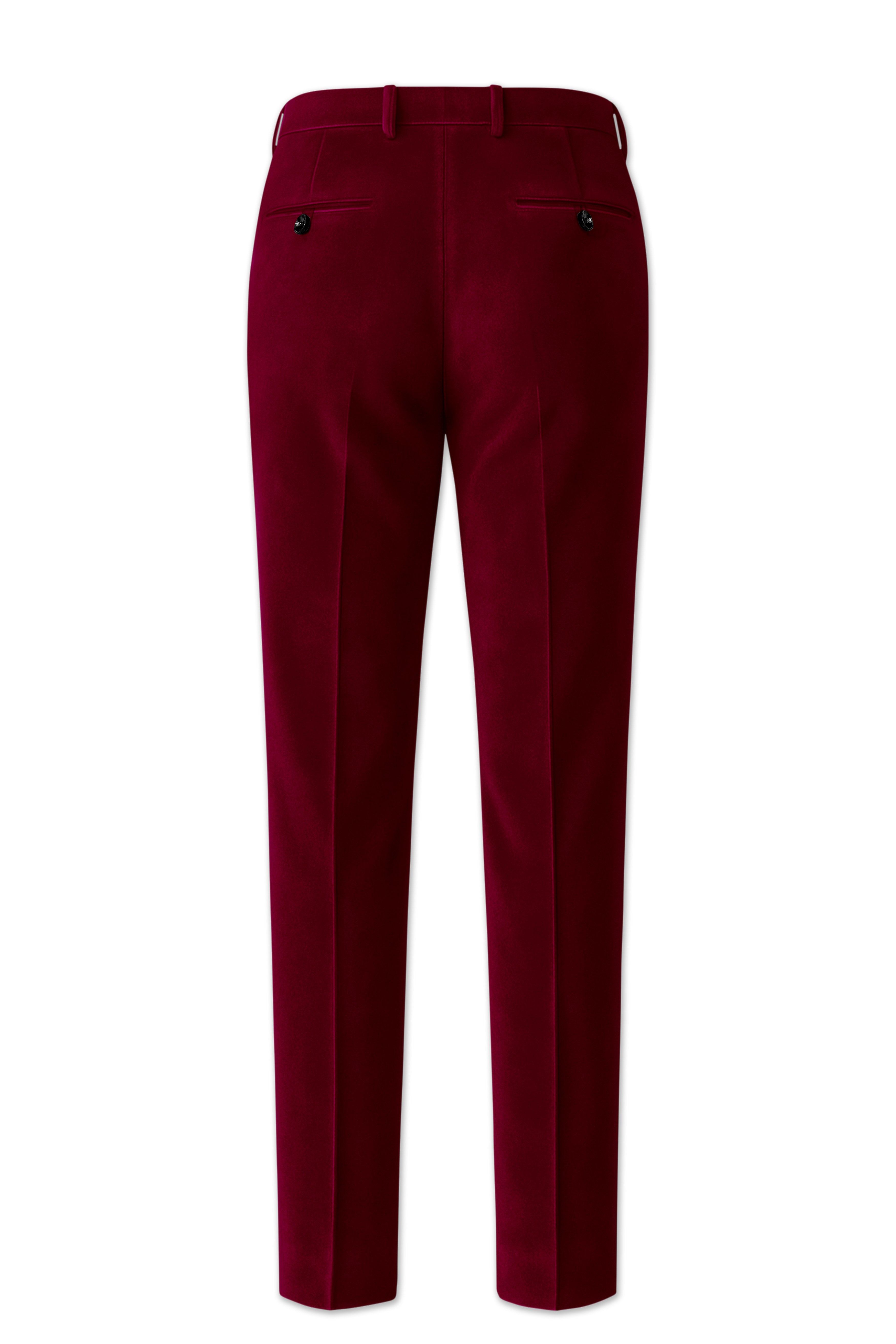 Amour-Scarlet Pink Velvet Stretchable Waistband Pant