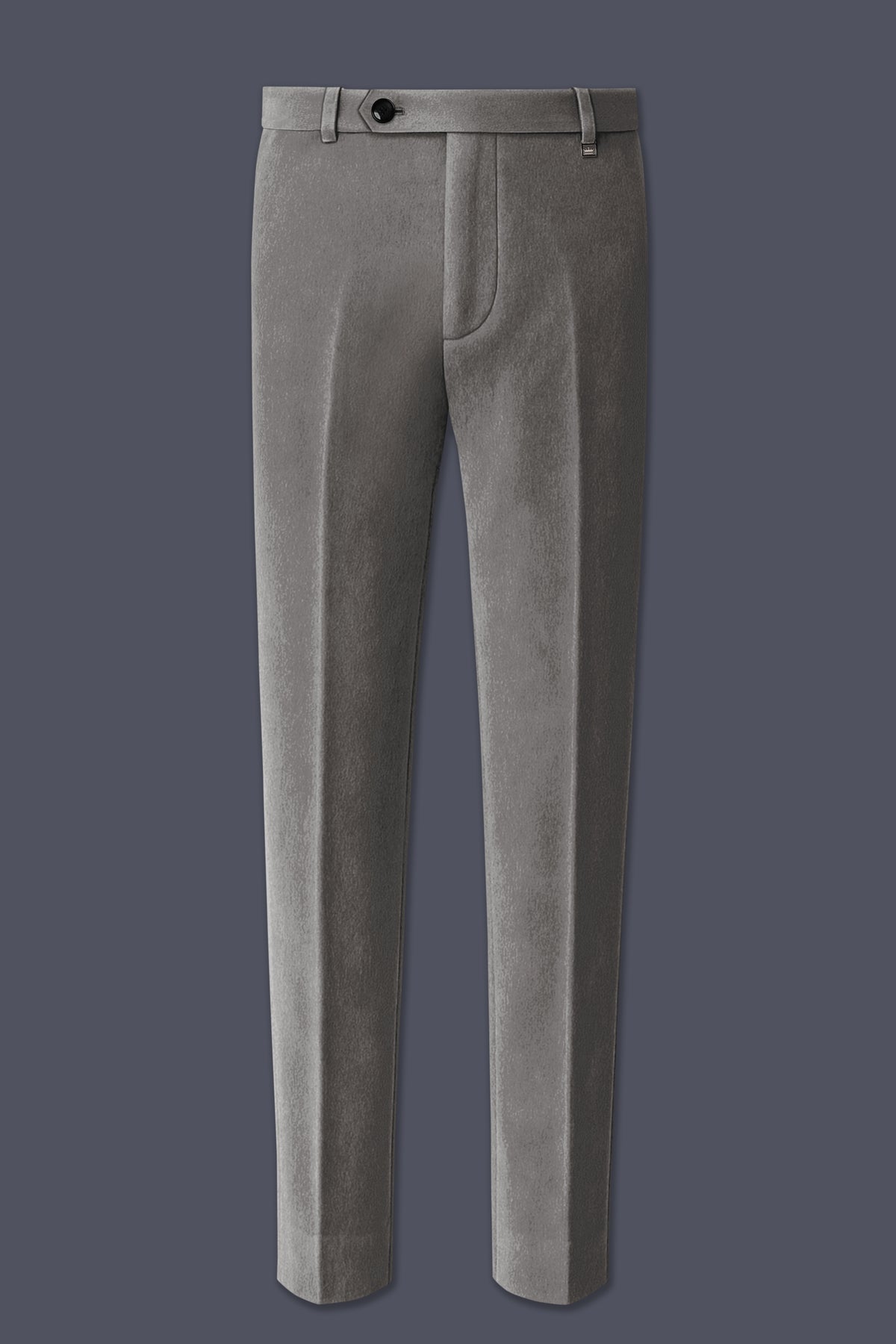 Noir-Chicago Gray Velvet Stretchable Waistband Pant