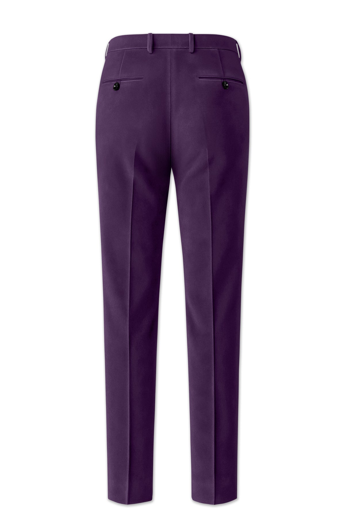 Regal-Royal Purple Velvet Stretchable Waistband Pant