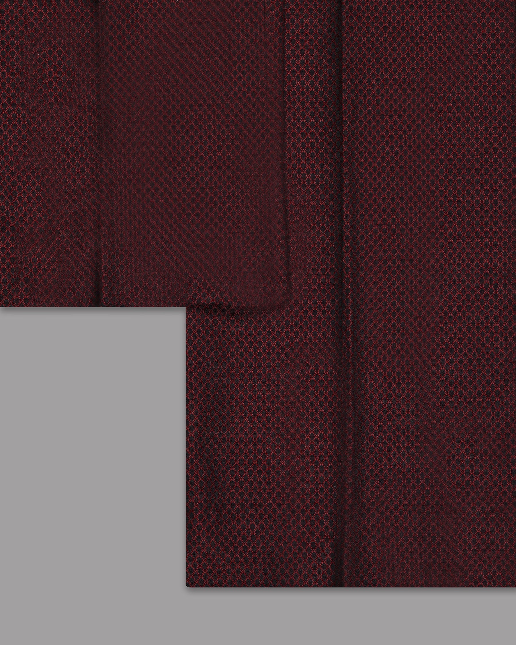 Jam Red with Black Dobby Wool pant