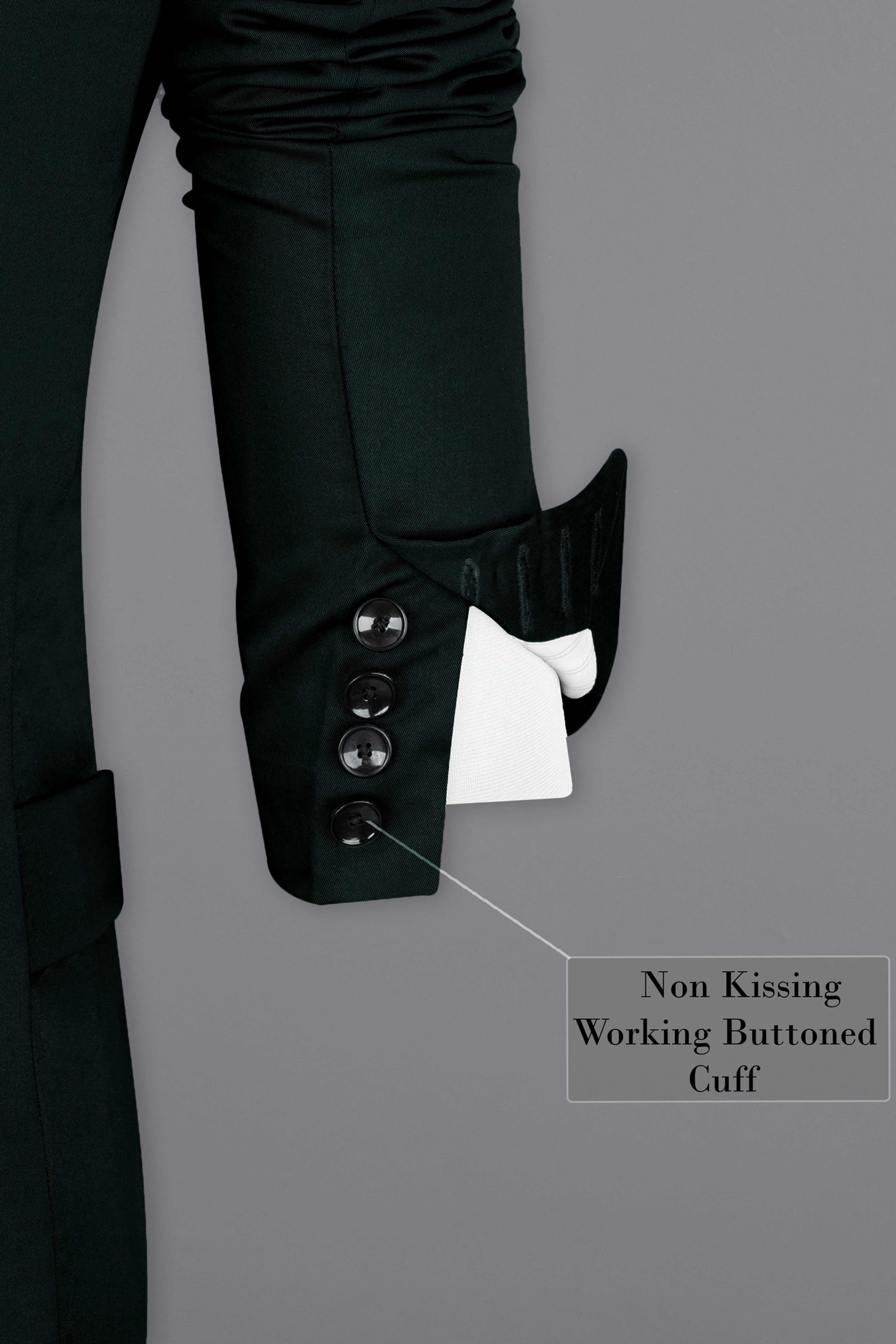 Juniper Green Subtle Sheen Double Breasted Trench Coat