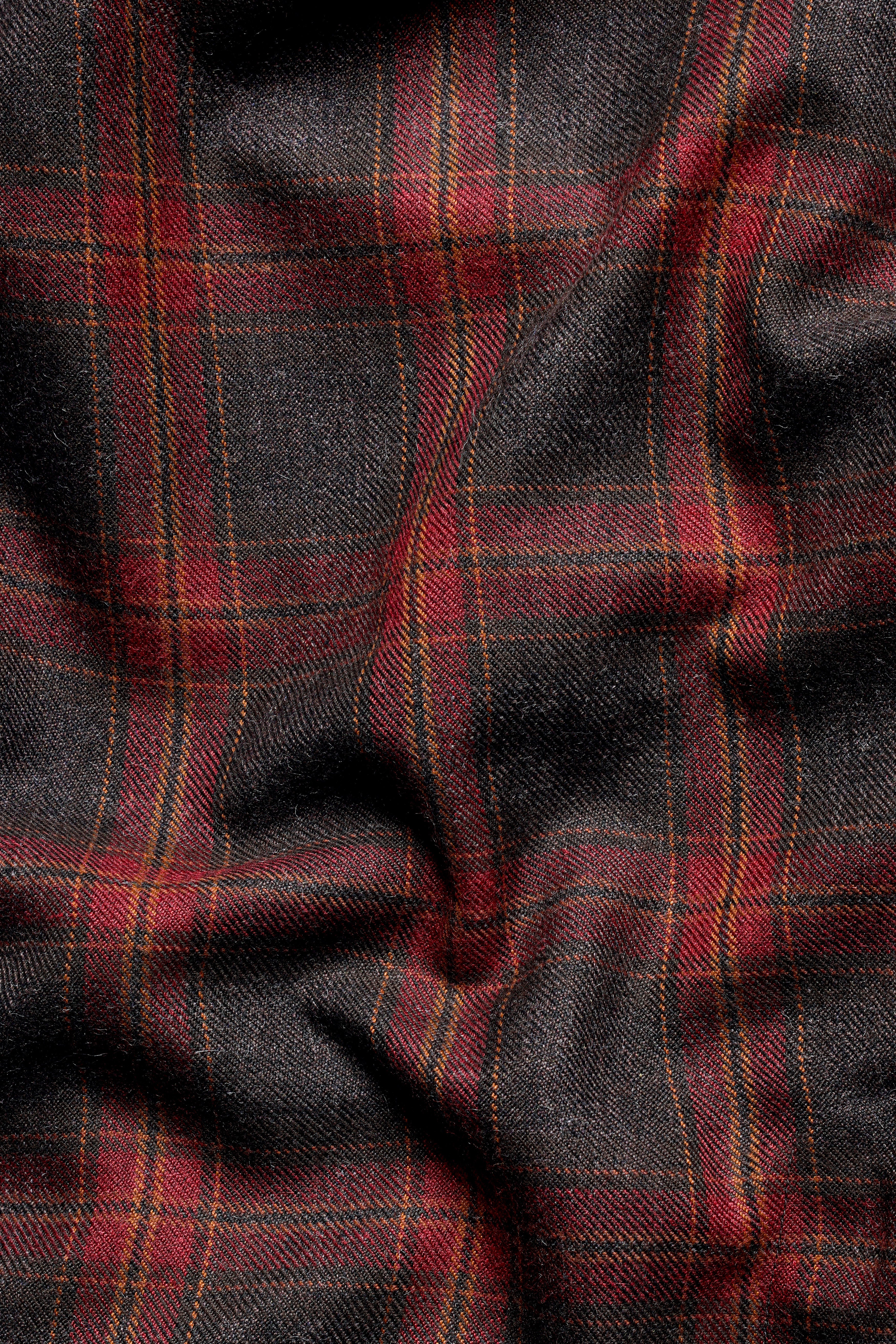 Claret Red and Walnut Brown Tweed Plaid Double Breasted Designer Trench Coat TCB2918-DB-D1-36, TCB2918-DB-D1-38, TCB2918-DB-D1-40, TCB2918-DB-D1-42, TCB2918-DB-D1-44, TCB2918-DB-D1-46, TCB2918-DB-D1-48, TCB2918-DB-D1-50, TCB2918-DB-D1-52, TCB2918-DB-D1-54, TCB2918-DB-D1-56, TCB2918-DB-D1-58, TCB2918-DB-D1-60