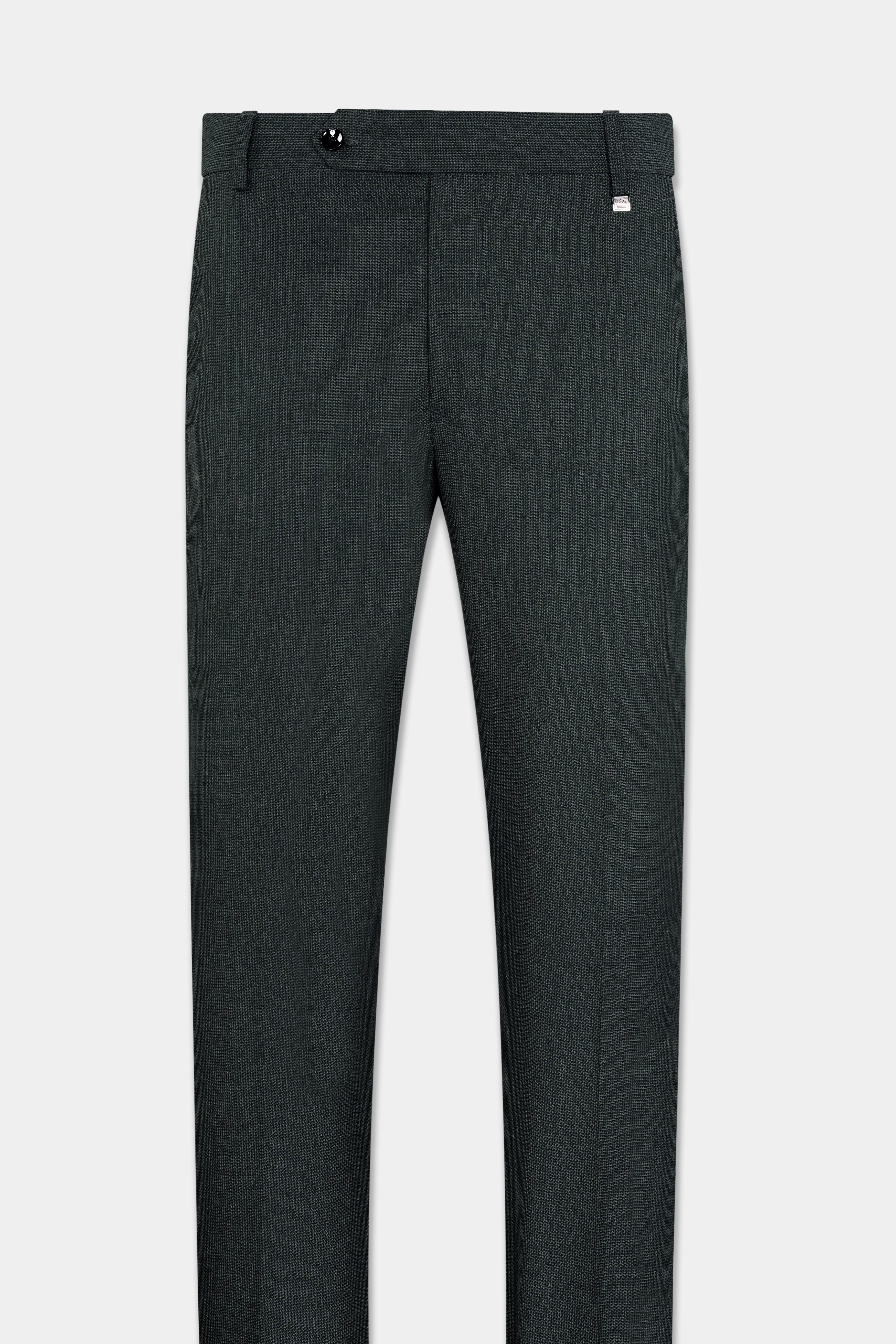 Capecod Gray Wool Rich Double Breasted Designer Overcoat With Pant