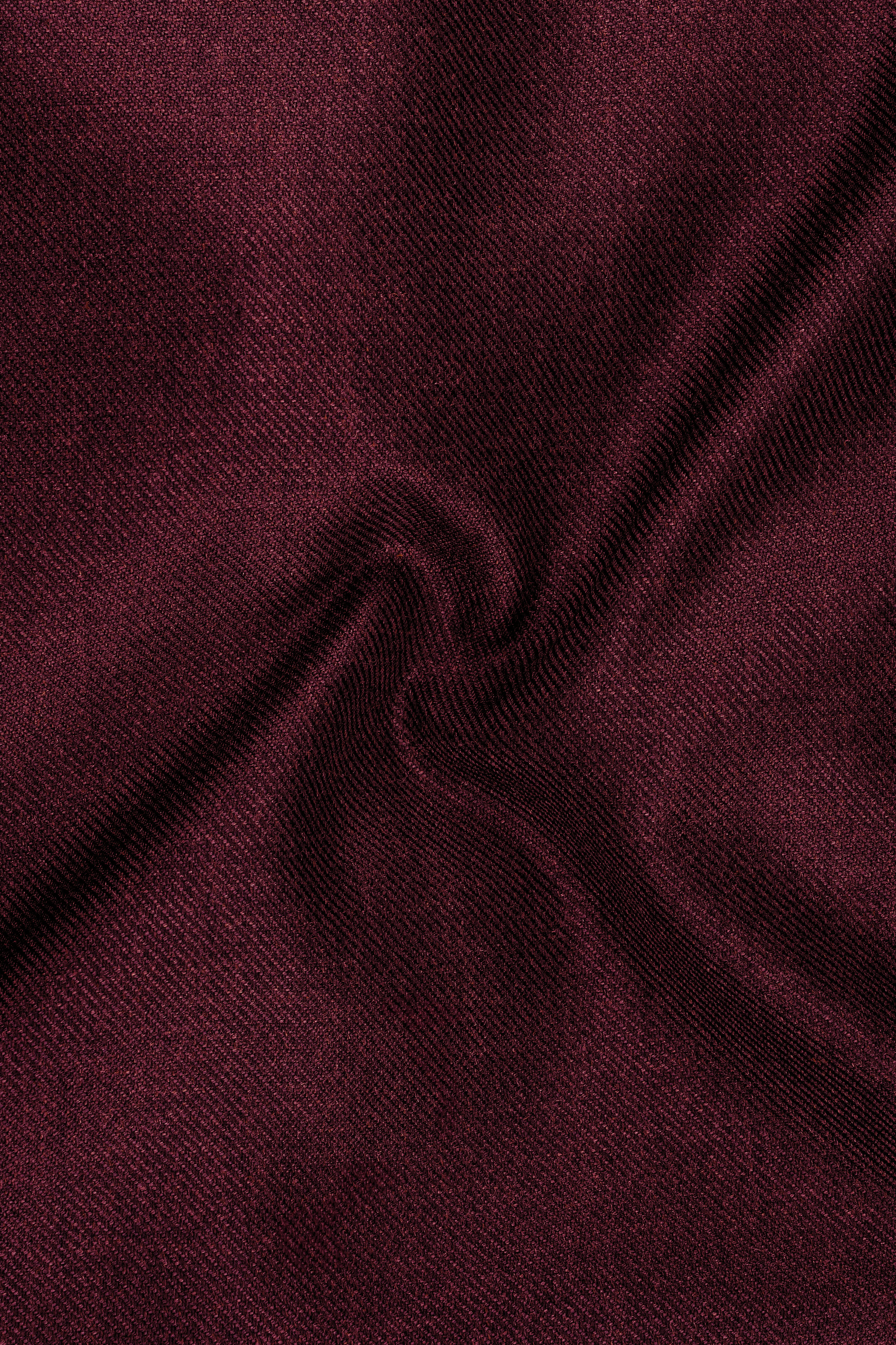 Burgvoro-Crated Maroon Textured Tweed Single Breasted Overcoat With Pant
