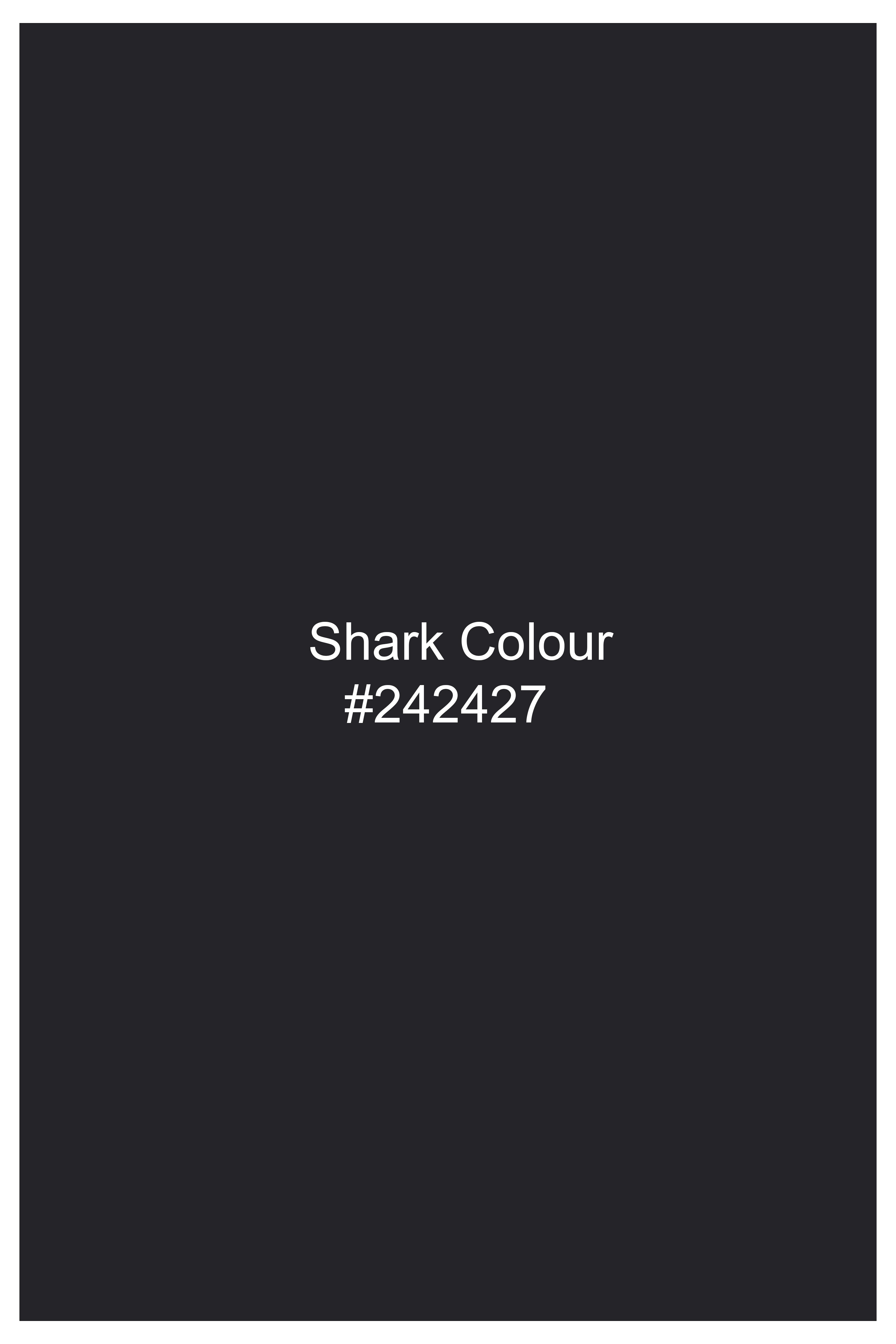 Fenrir-Shark Gray windowpane Tweed Single Breasted Overcoat With Pant