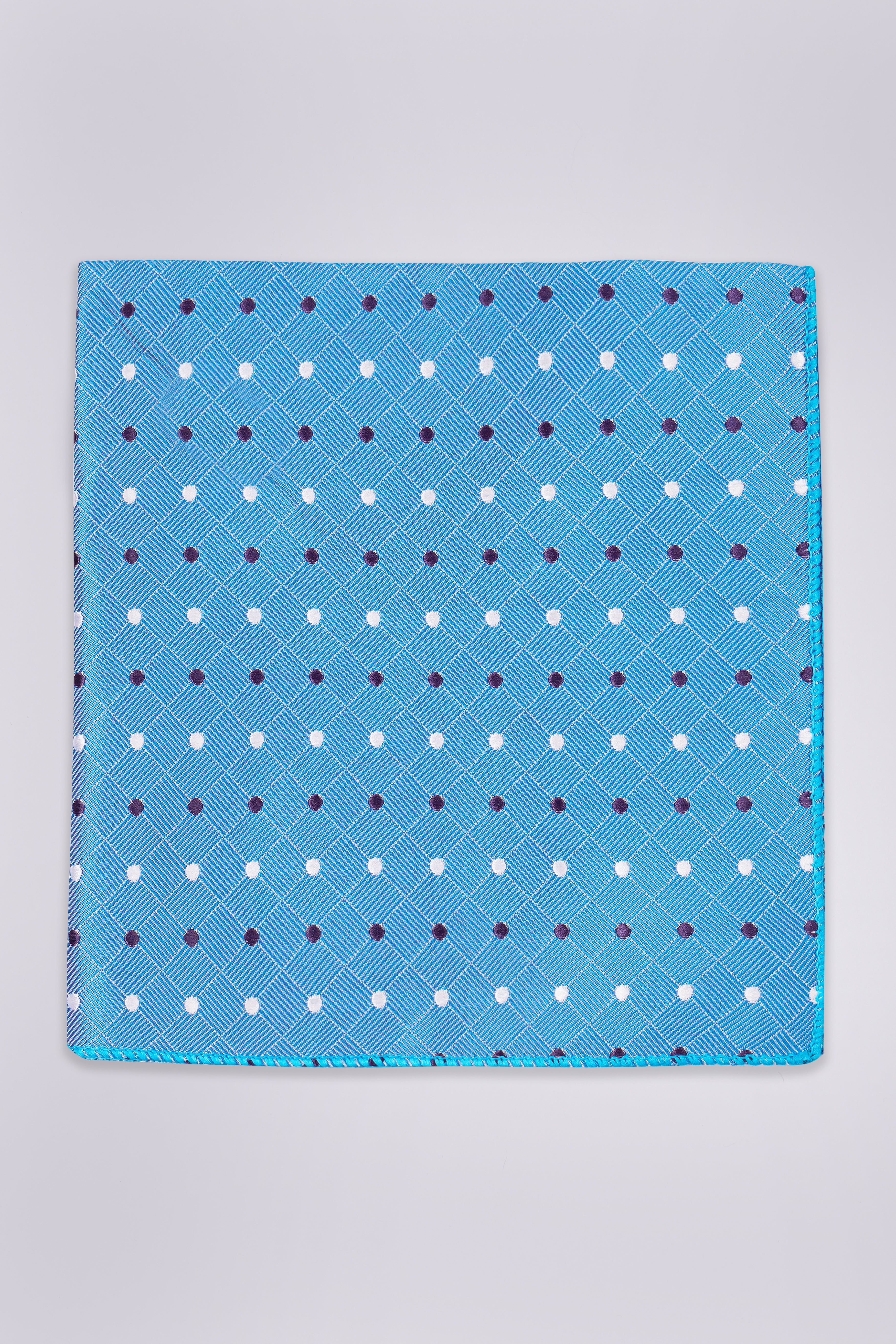 Shakespeare Light Blue Textutred Jacquard Tie with Pocket Square TP064