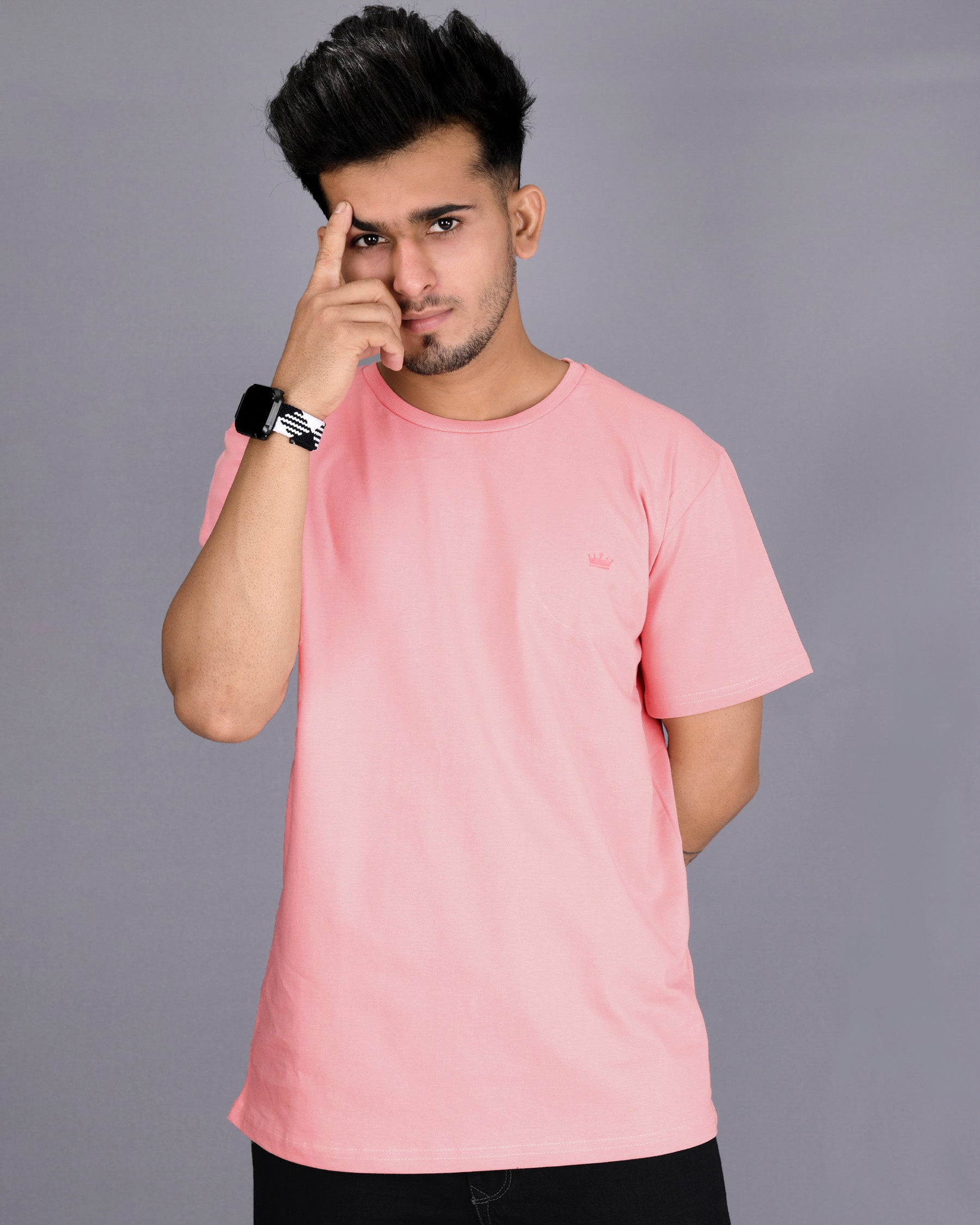 Seashell Pink Super Soft Premium Organic Cotton T-shirt TS007-S, TS007-M, TS007-L, TS007-XL, TS007-XXL