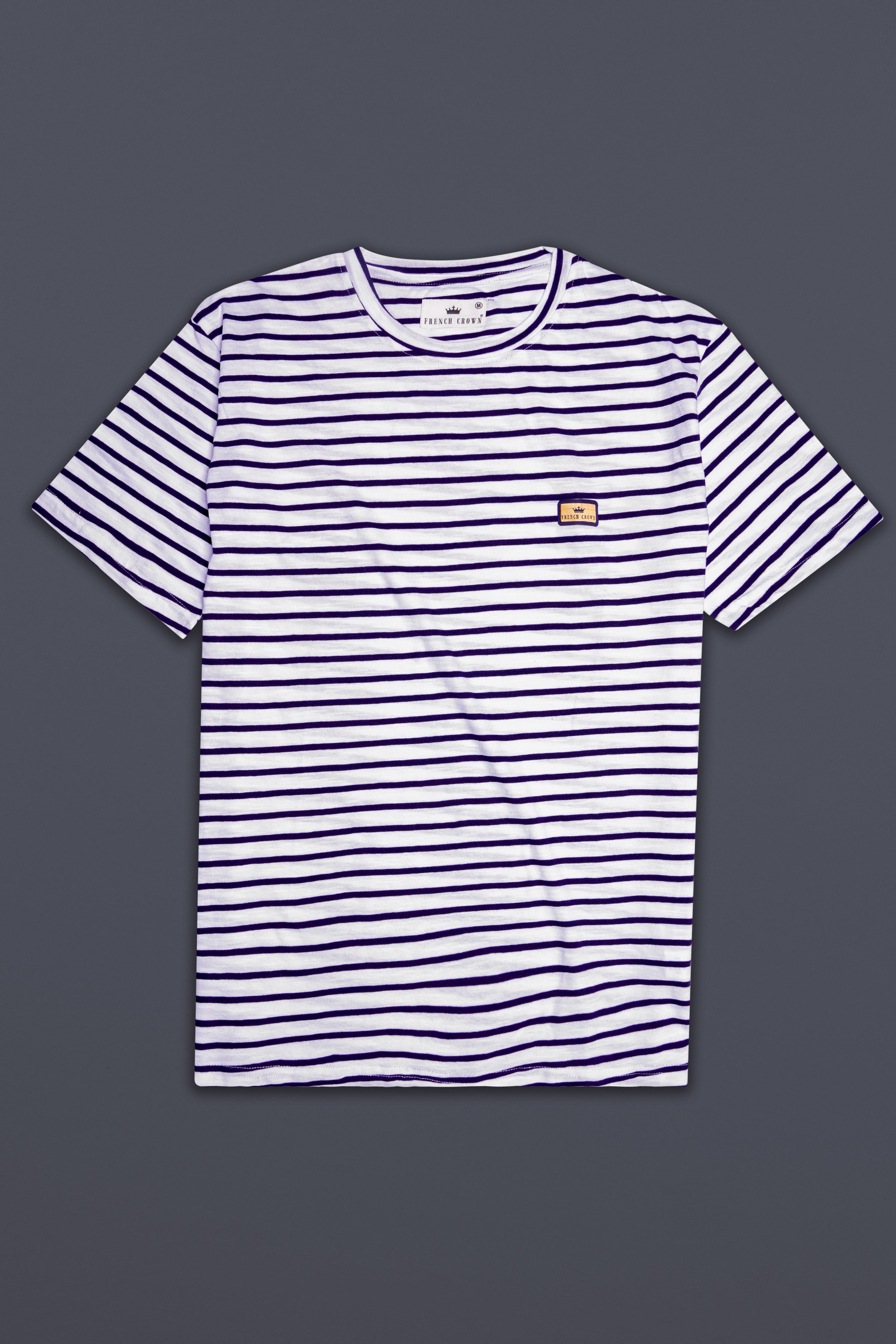 Blue Striped Super Soft Organic Cotton T-shirt