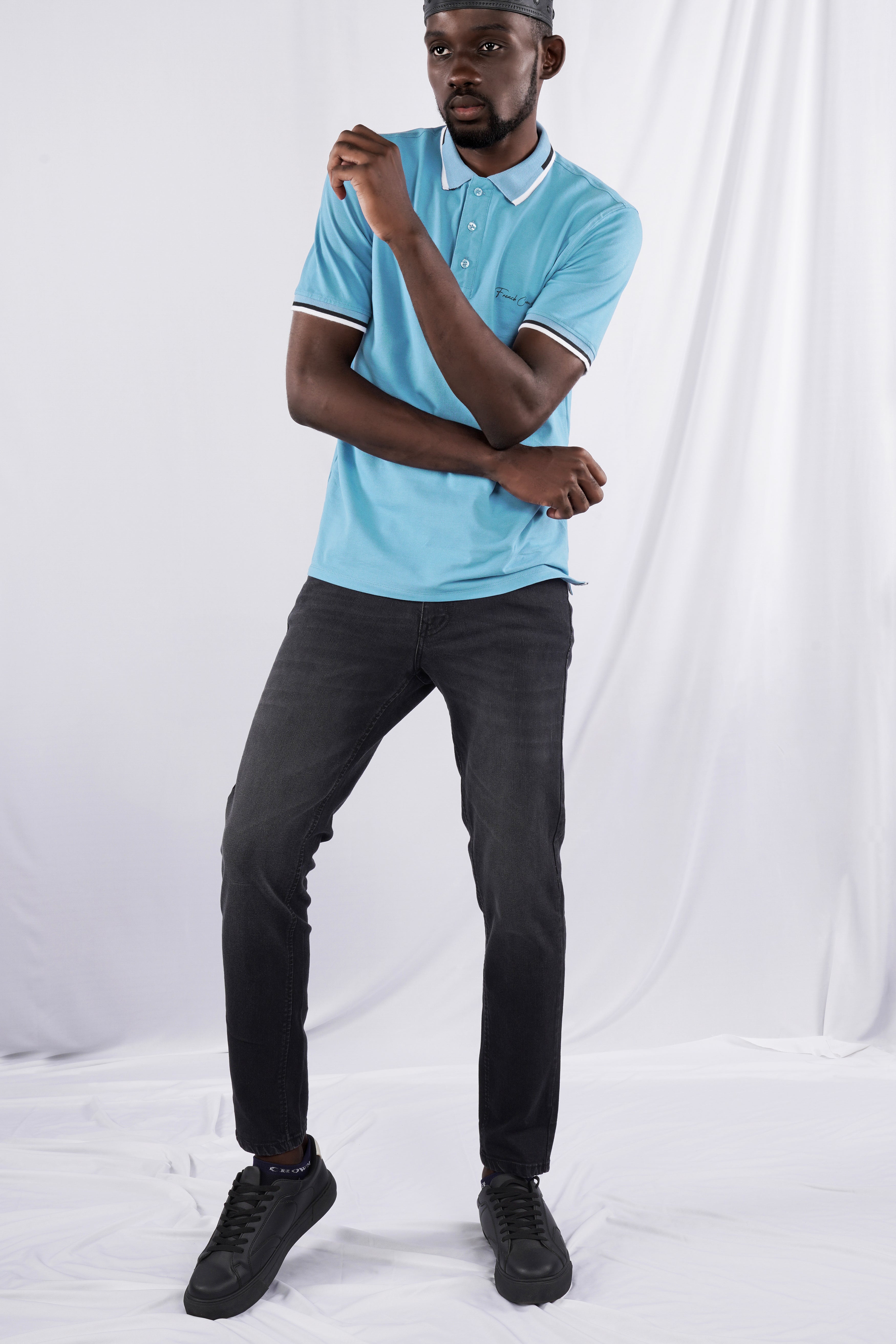 Glacier Blue Mercerised Pique Polo TS878-S, TS878-M, TS878-L, TS878-XL, TS878-XXL