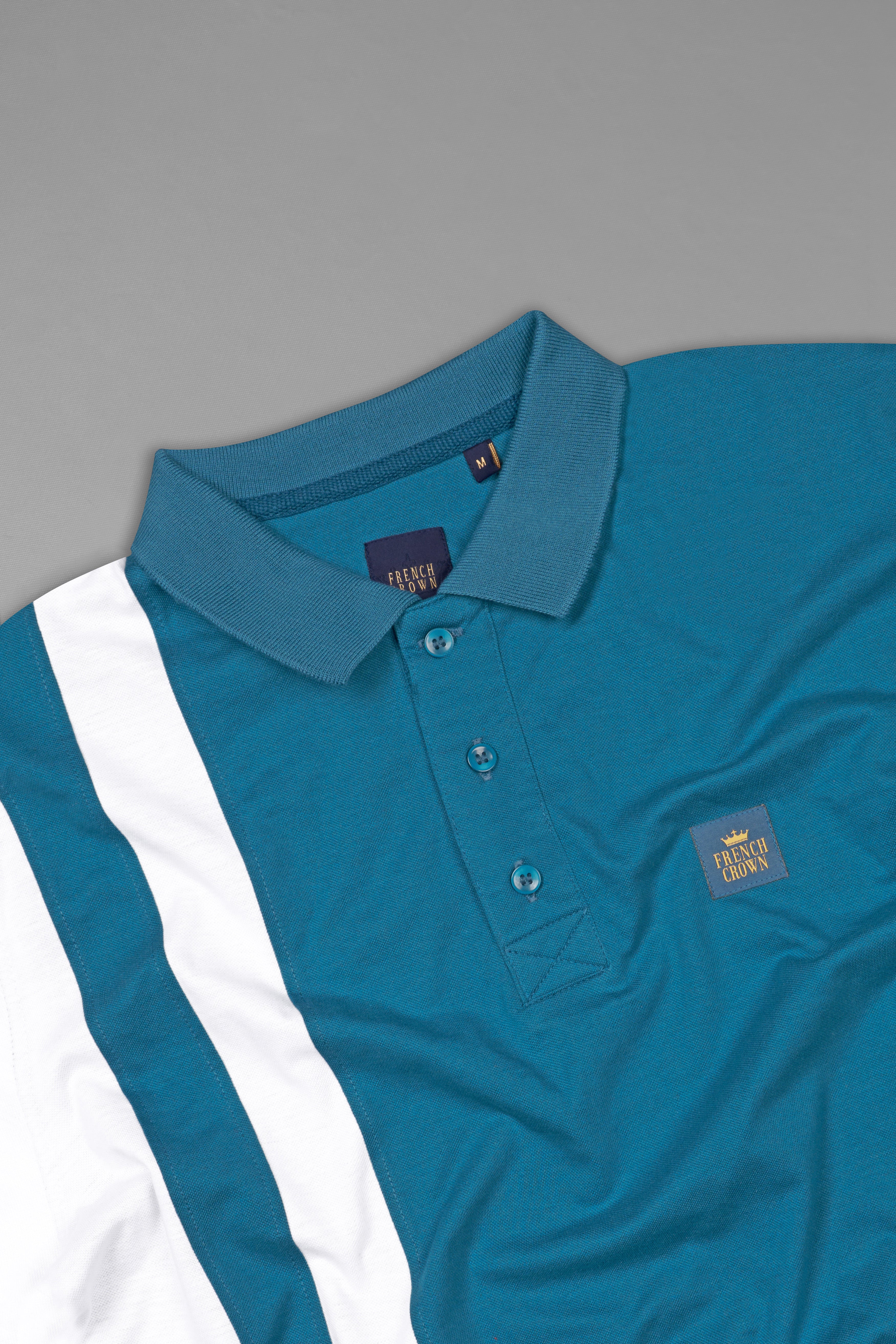 Chathams Blue and White Premium Cotton Pique Polo TS896-S, TS896-M, TS896-L, TS896-XL, TS896-XXL