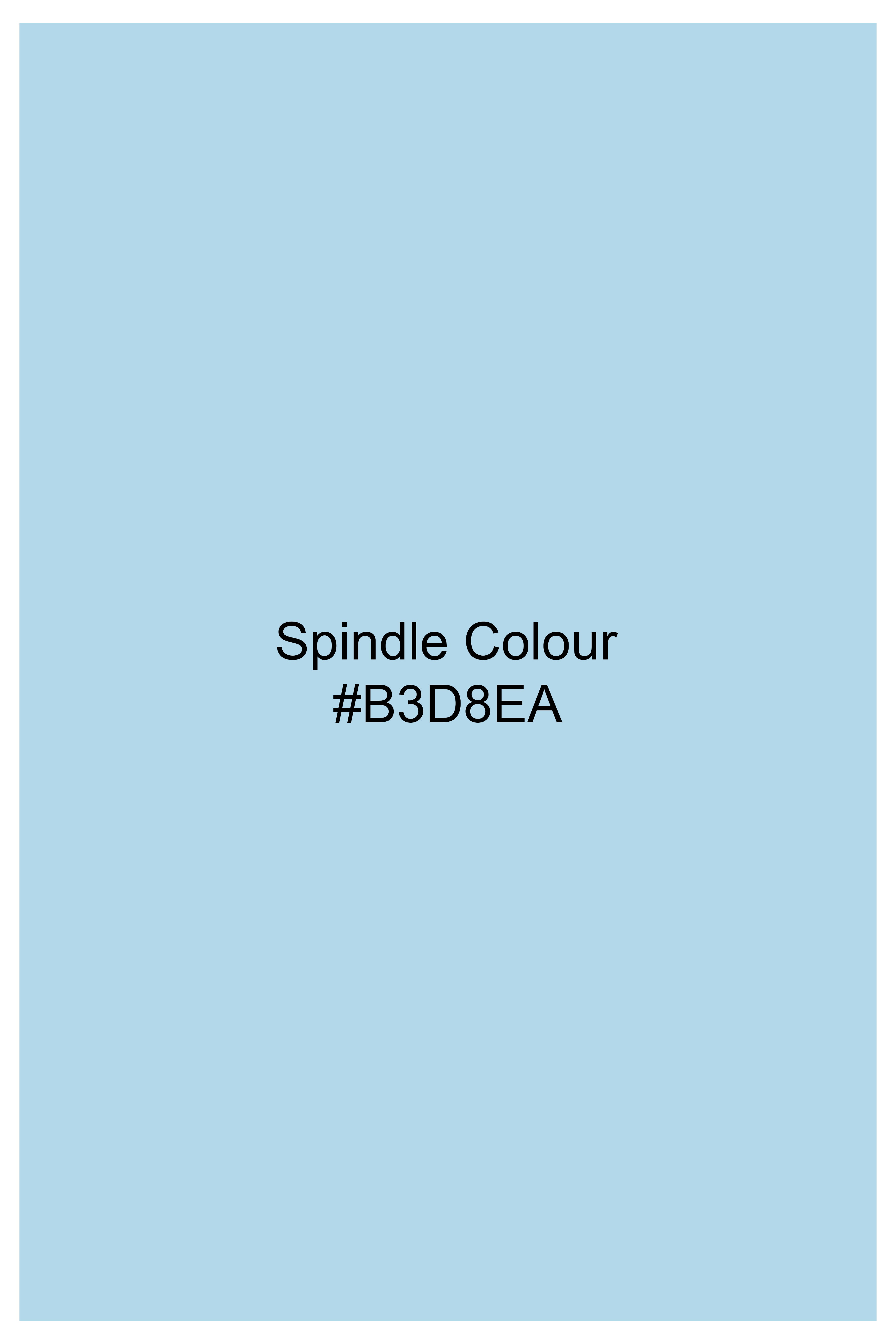 Spindle Blue Premium Cotton Round Neck Pique T-Shirt TS899-S, TS899-M, TS899-L, TS899-XL, TS899-XXL