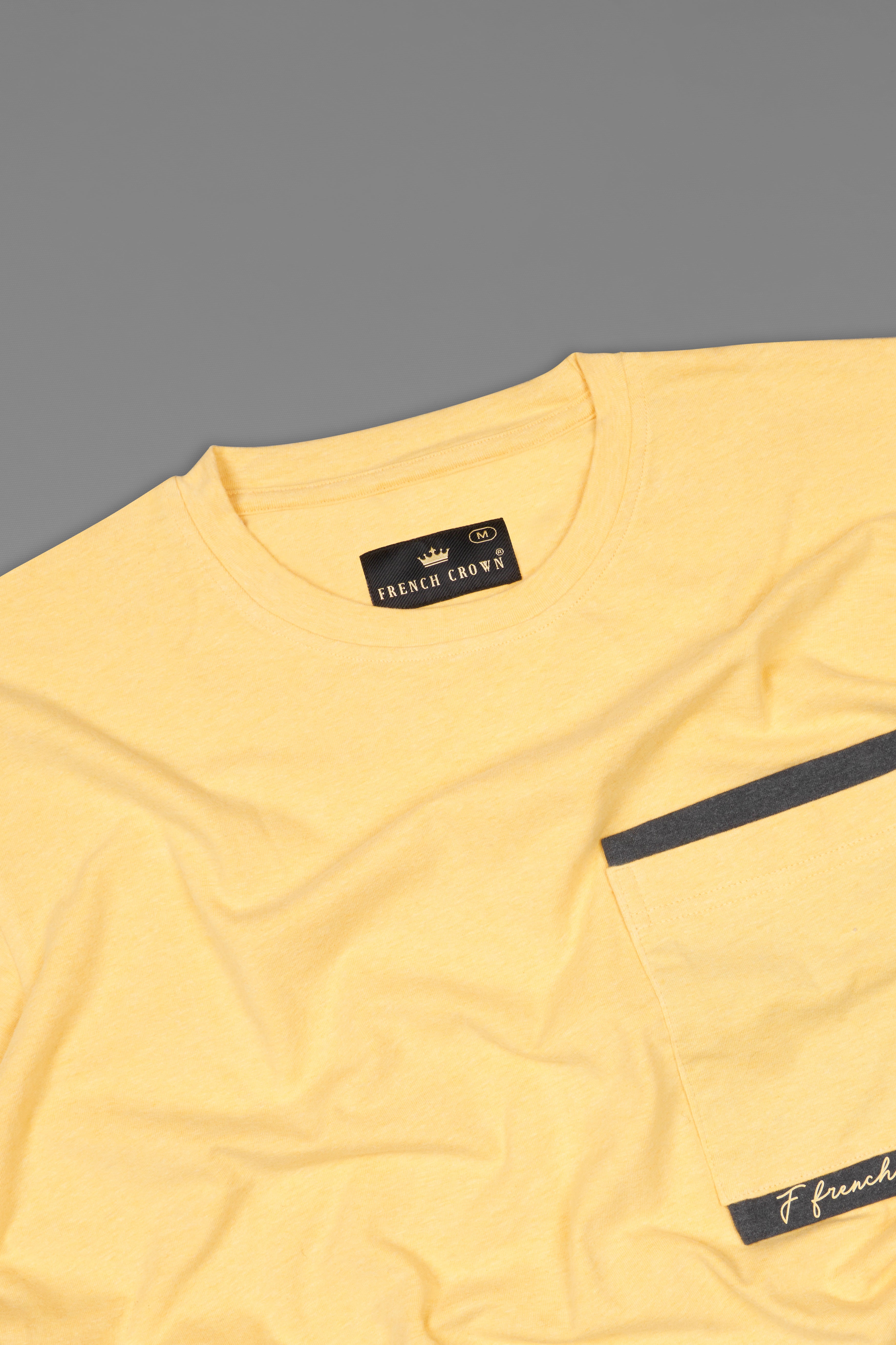 Marzipan Yellow Premium Cotton Jersey T-shirt TS901-S, TS901-M, TS901-L, TS901-XL, TS901-XXL