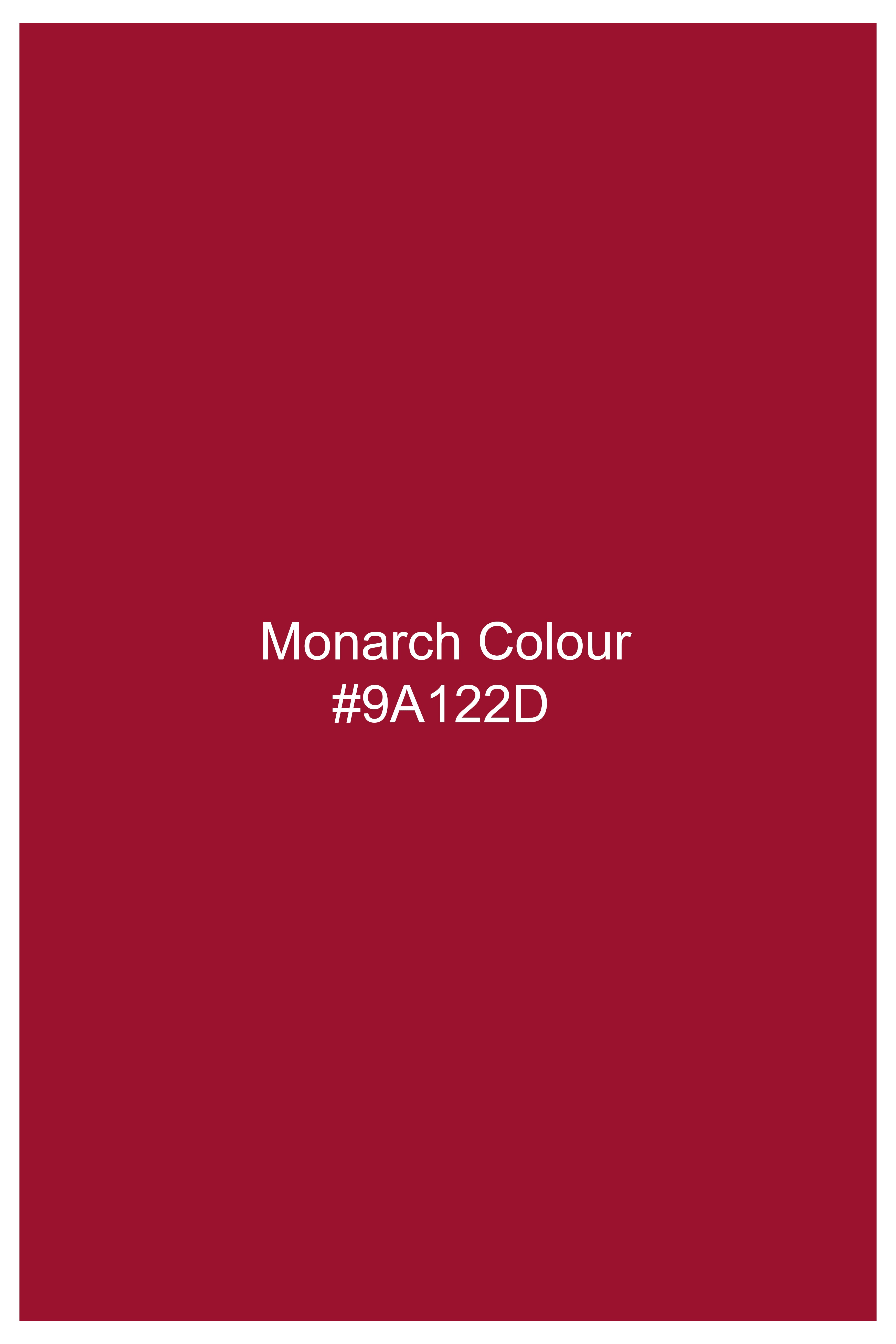 Monarch Red Premium Cotton Round Neck T-shirt TS918-S, TS918-M, TS918-L, TS918-XL, TS918-XXL