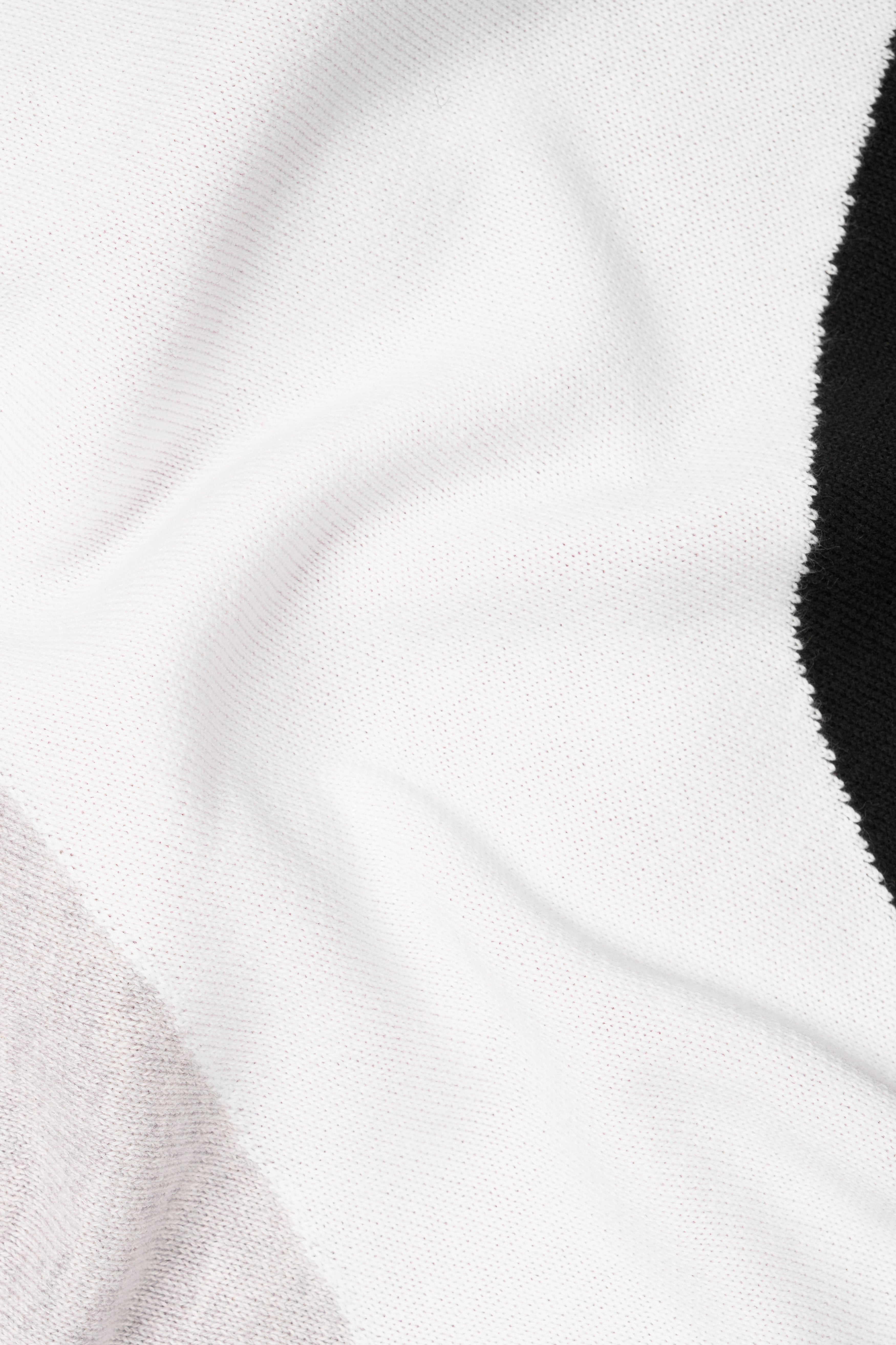 Geyser Gray with White and Black Premium Cotton Flat Knit Polo TS930-S, TS930-M, TS930-L, TS930-XL, TS930-XXL
