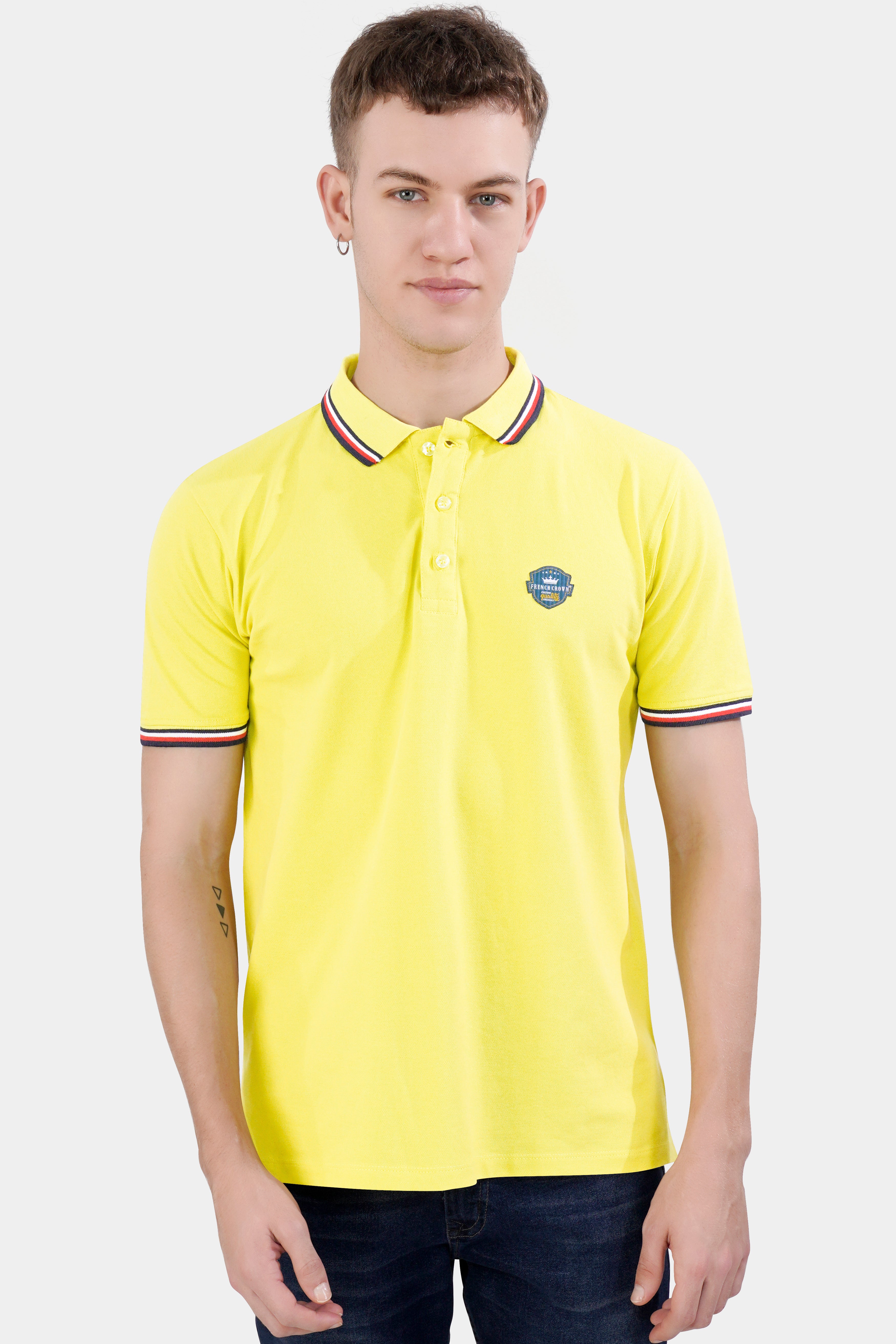 Sahara Sand Yellow Premium Cotton Pique Polo TS936-S, TS936-M, TS936-L, TS936-XL, TS936-XXL