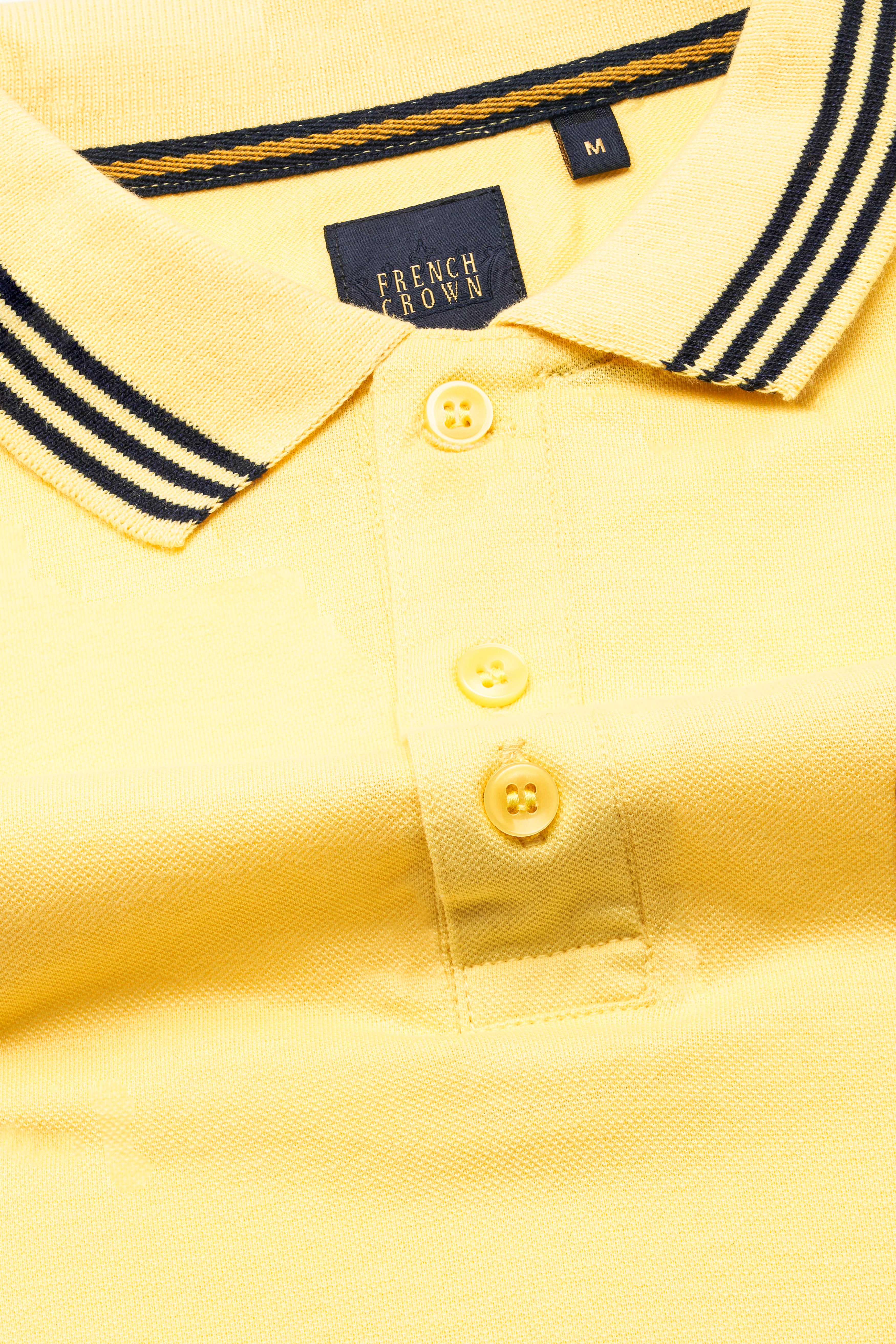 Vis Vis Yellow Premium Cotton Pique Polo TS940-S, TS940-M, TS940-L, TS940-XL, TS940-XXL