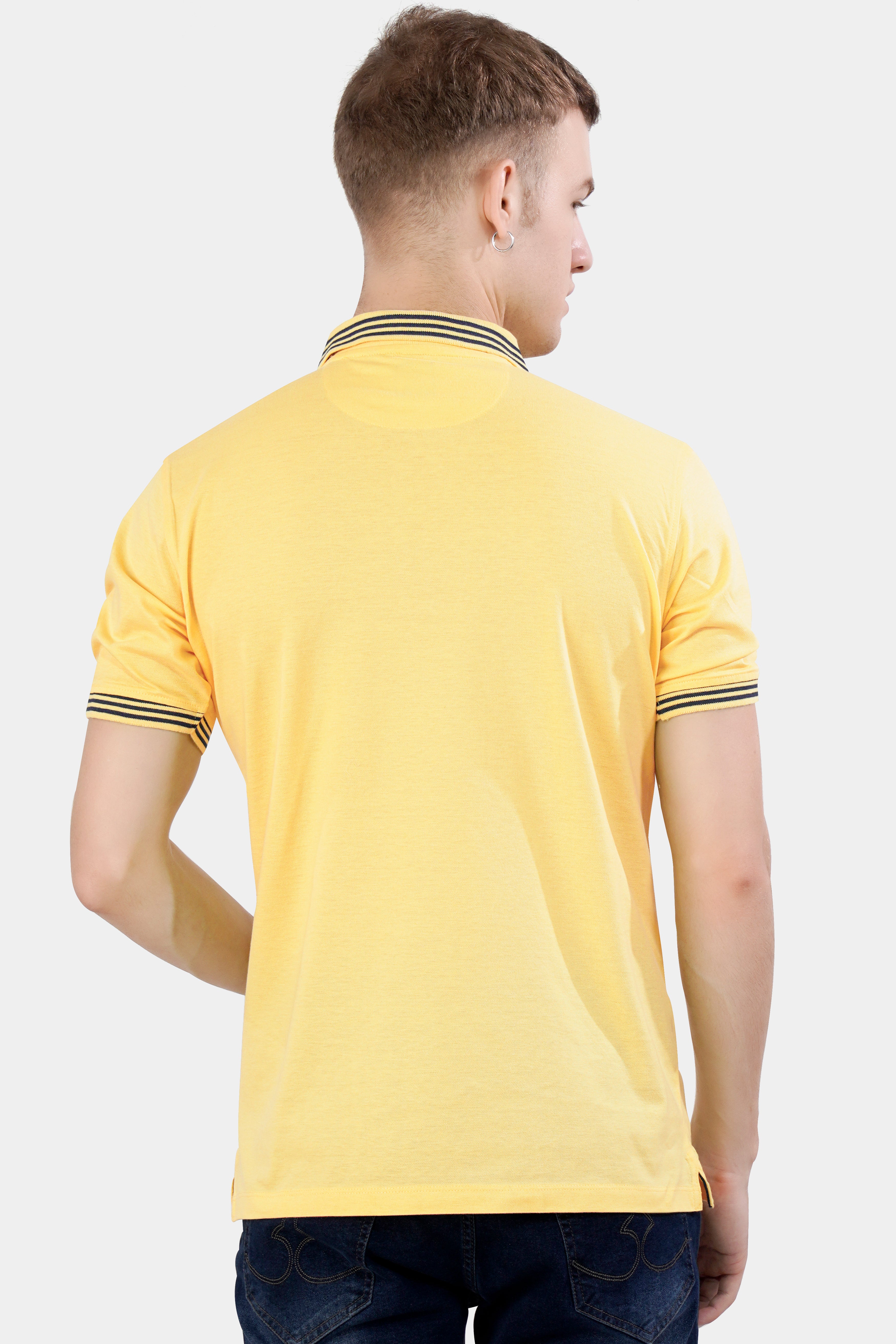 Vis Vis Yellow Premium Cotton Pique Polo TS940-S, TS940-M, TS940-L, TS940-XL, TS940-XXL