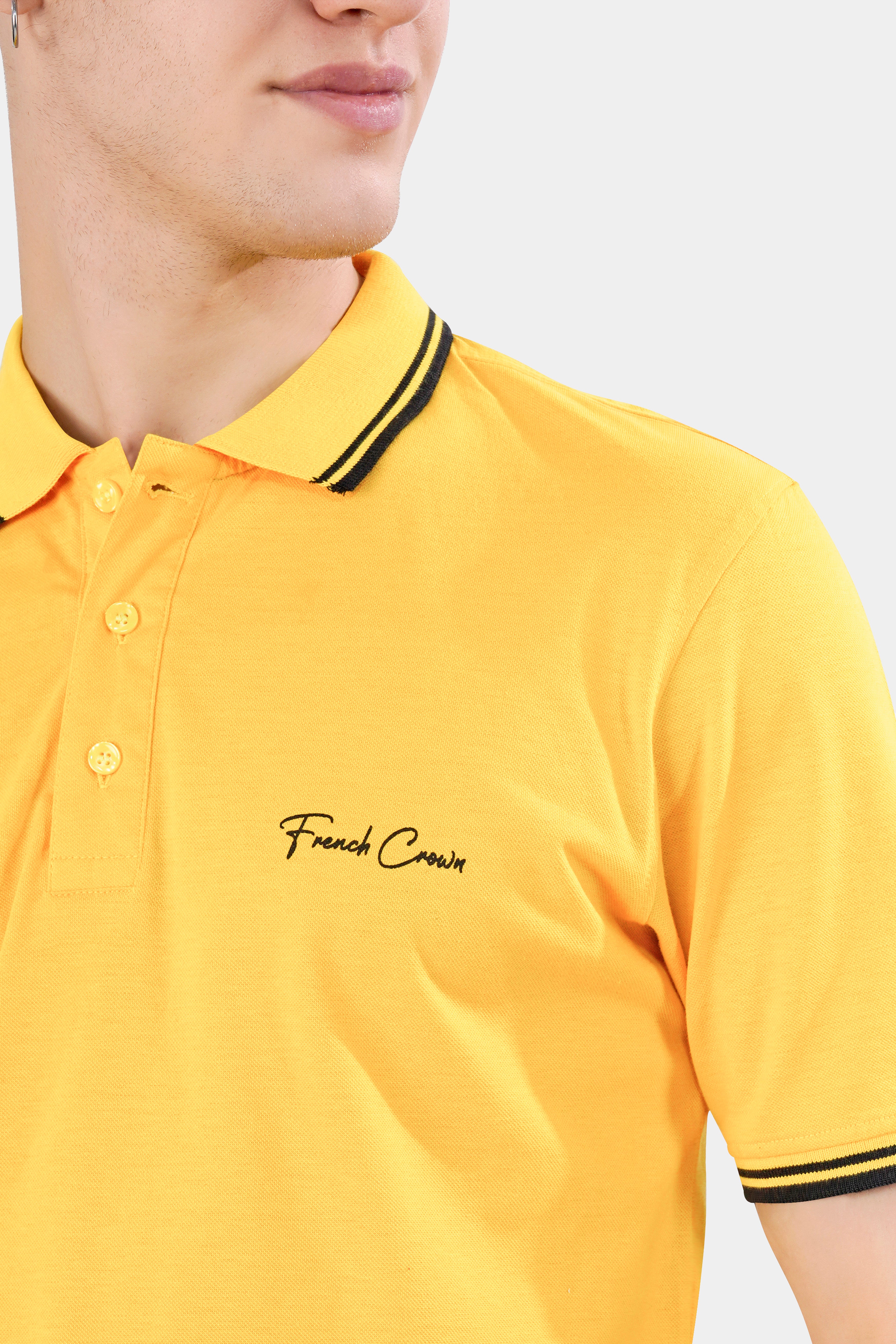 Sunglow Orange Premium Cotton Pique Polo TS941-S, TS941-M, TS941-L, TS941-XL, TS941-XXL