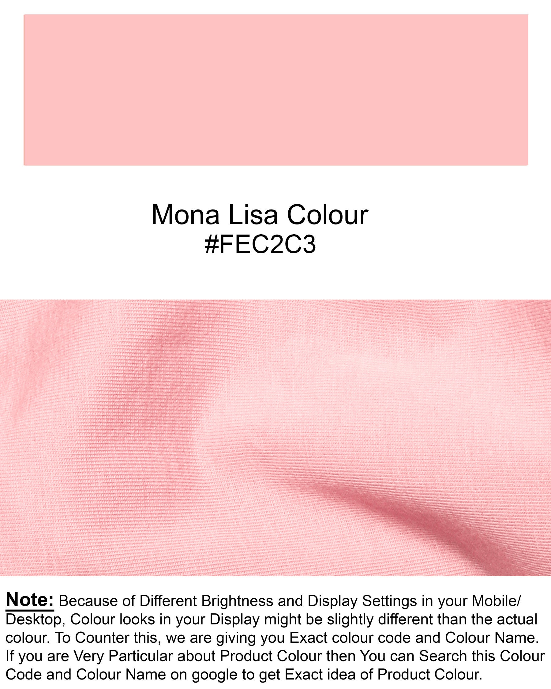 Seashell Pink Super Soft Premium Organic Cotton T-shirt TS007-S, TS007-M, TS007-L, TS007-XL, TS007-XXL