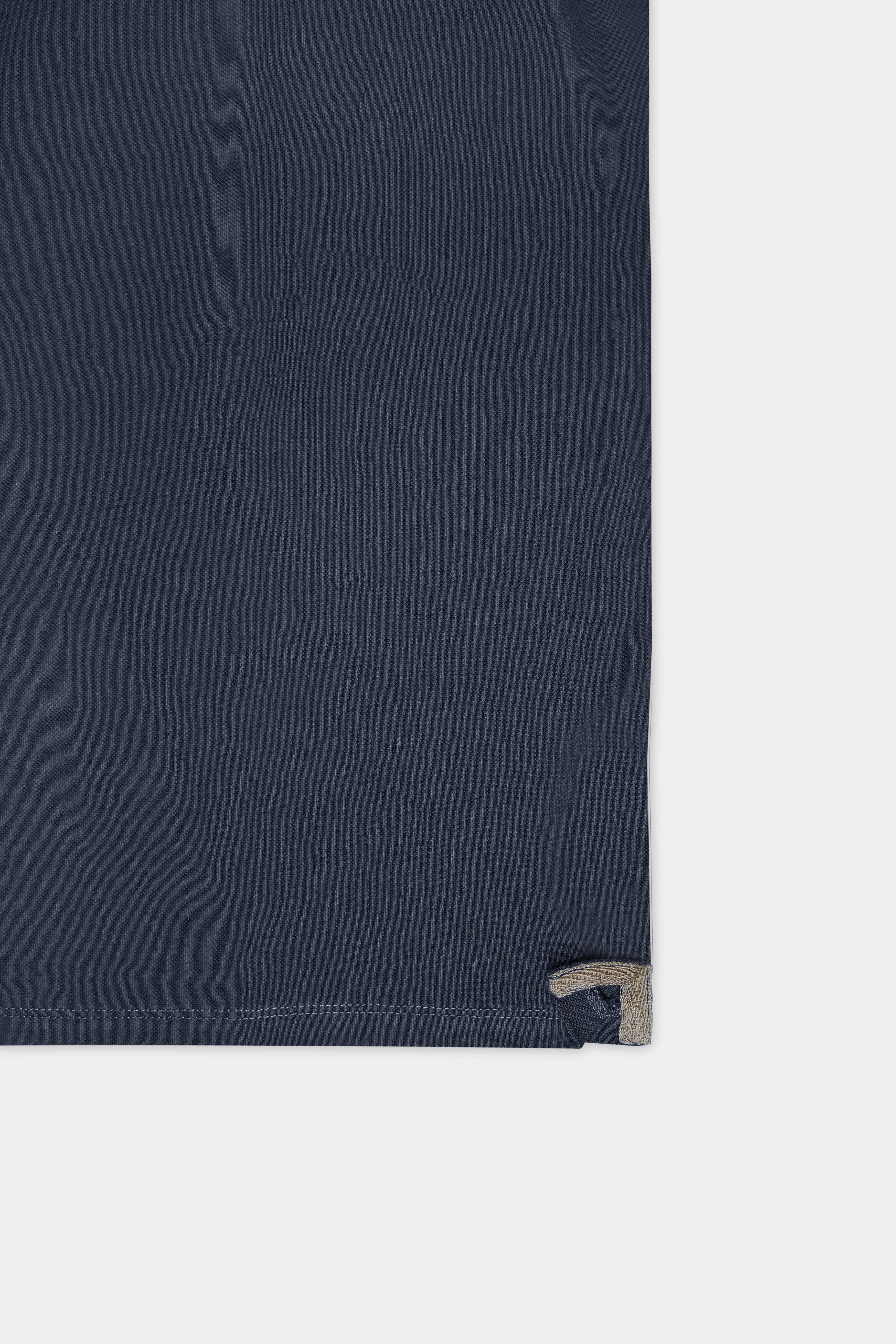 Charade Gray Solid Premium Cotton Pique Polo
