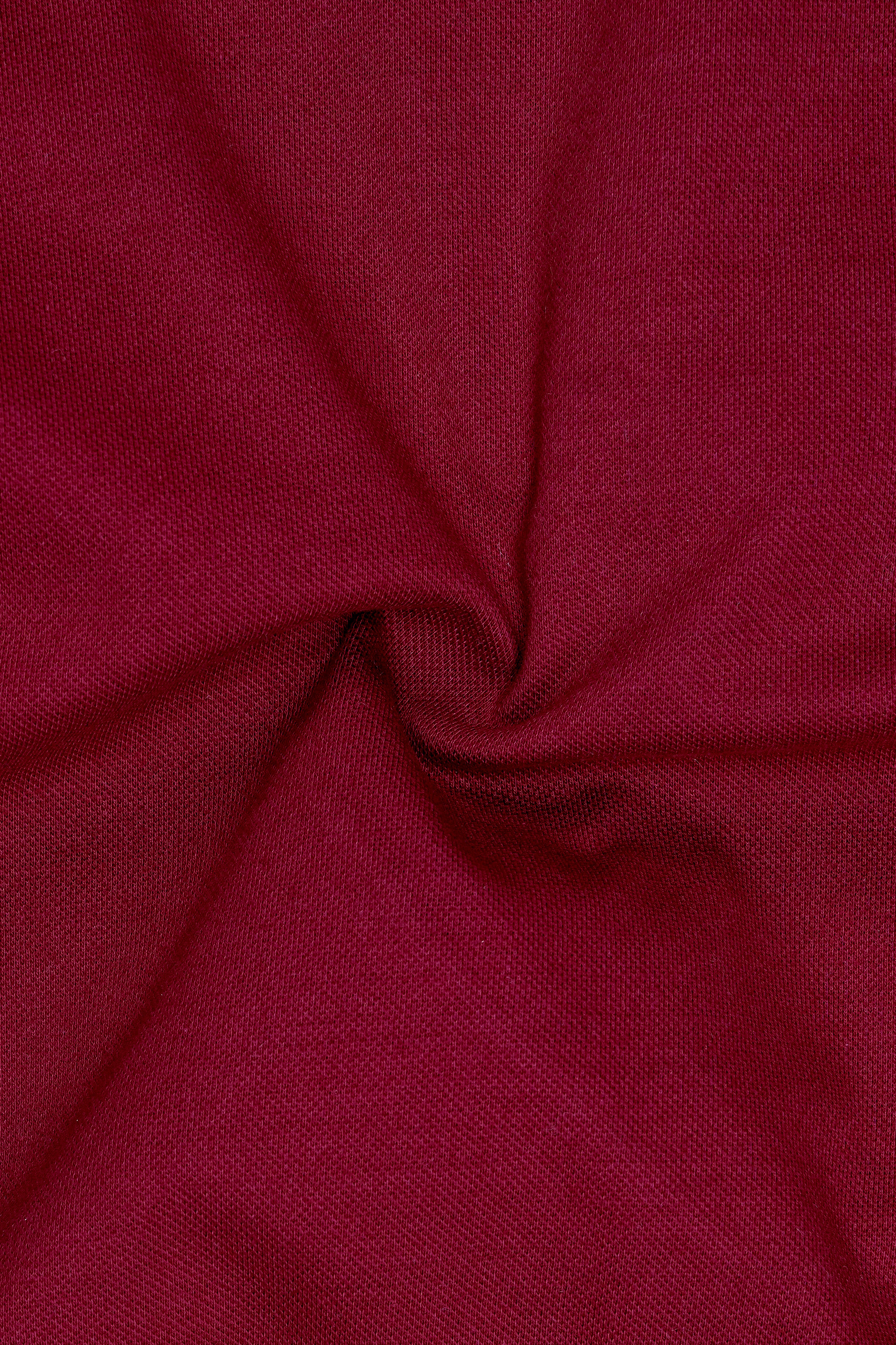 Rustic Red Solid Premium Cotton Pique Polo