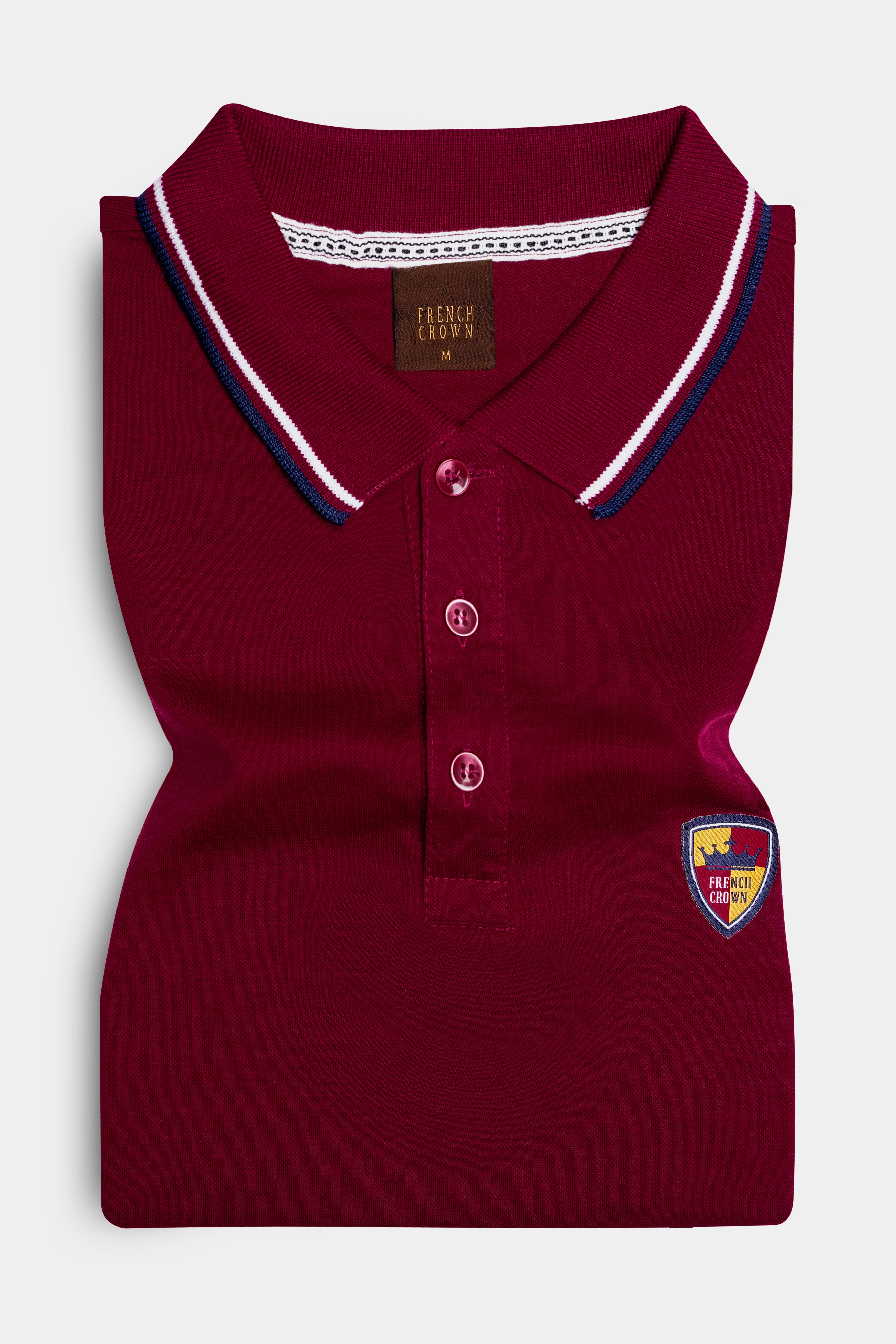 Rustic Red Solid Premium Cotton Pique Polo