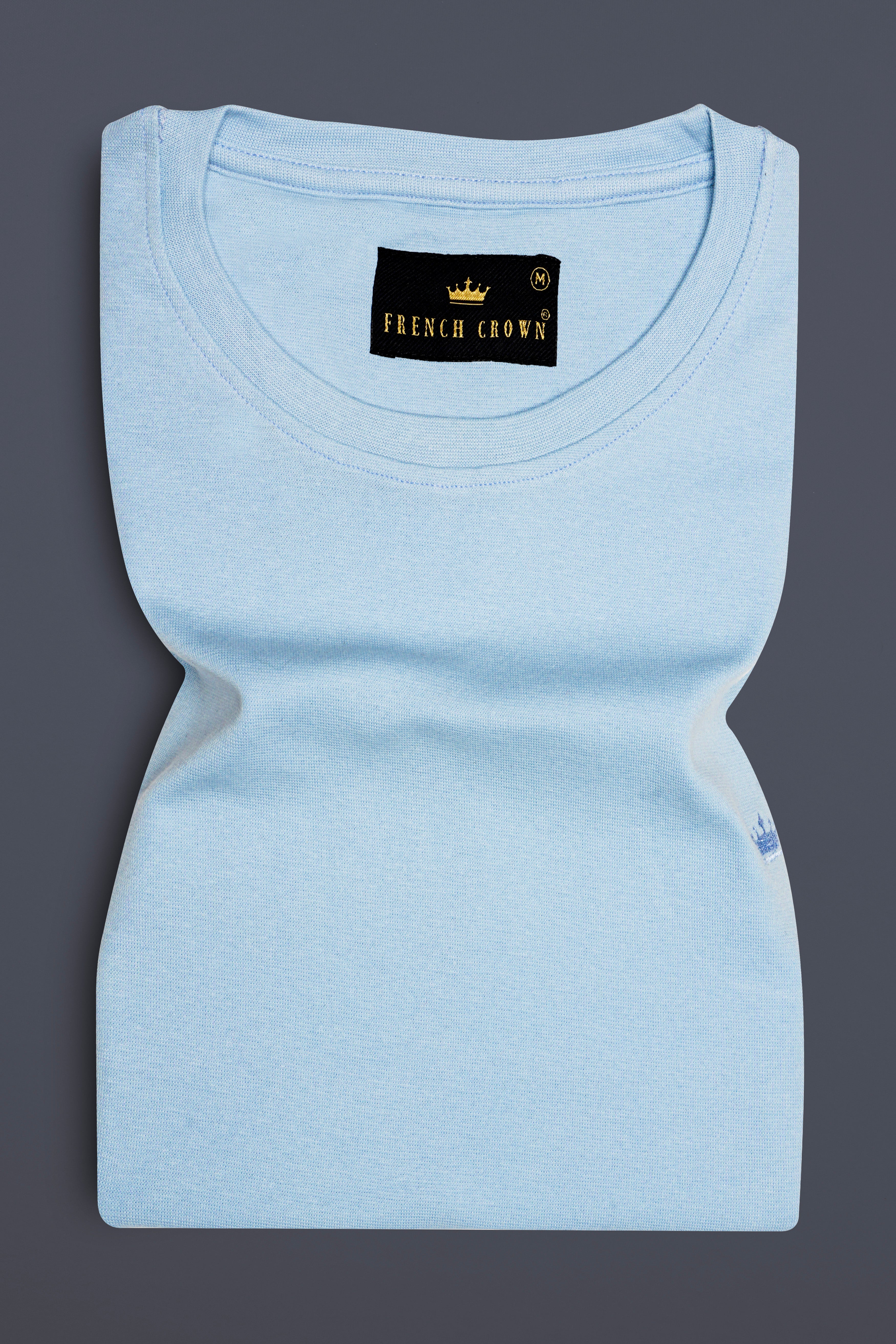 Skyvyn-Spindle Blue Premium Cotton T-Shirt