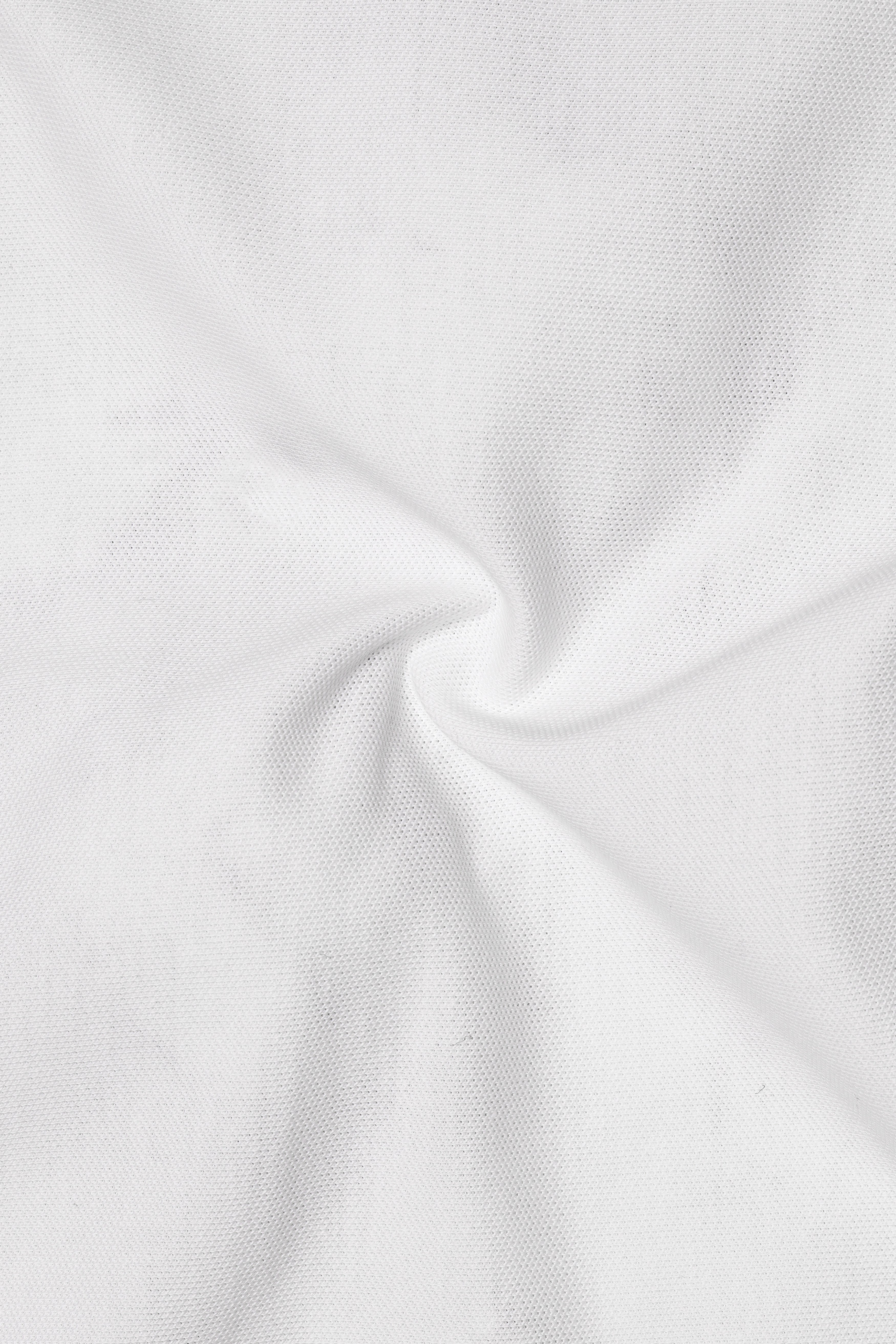 Alvoro-Bright White Super Soft Premium Cotton Pique Polo