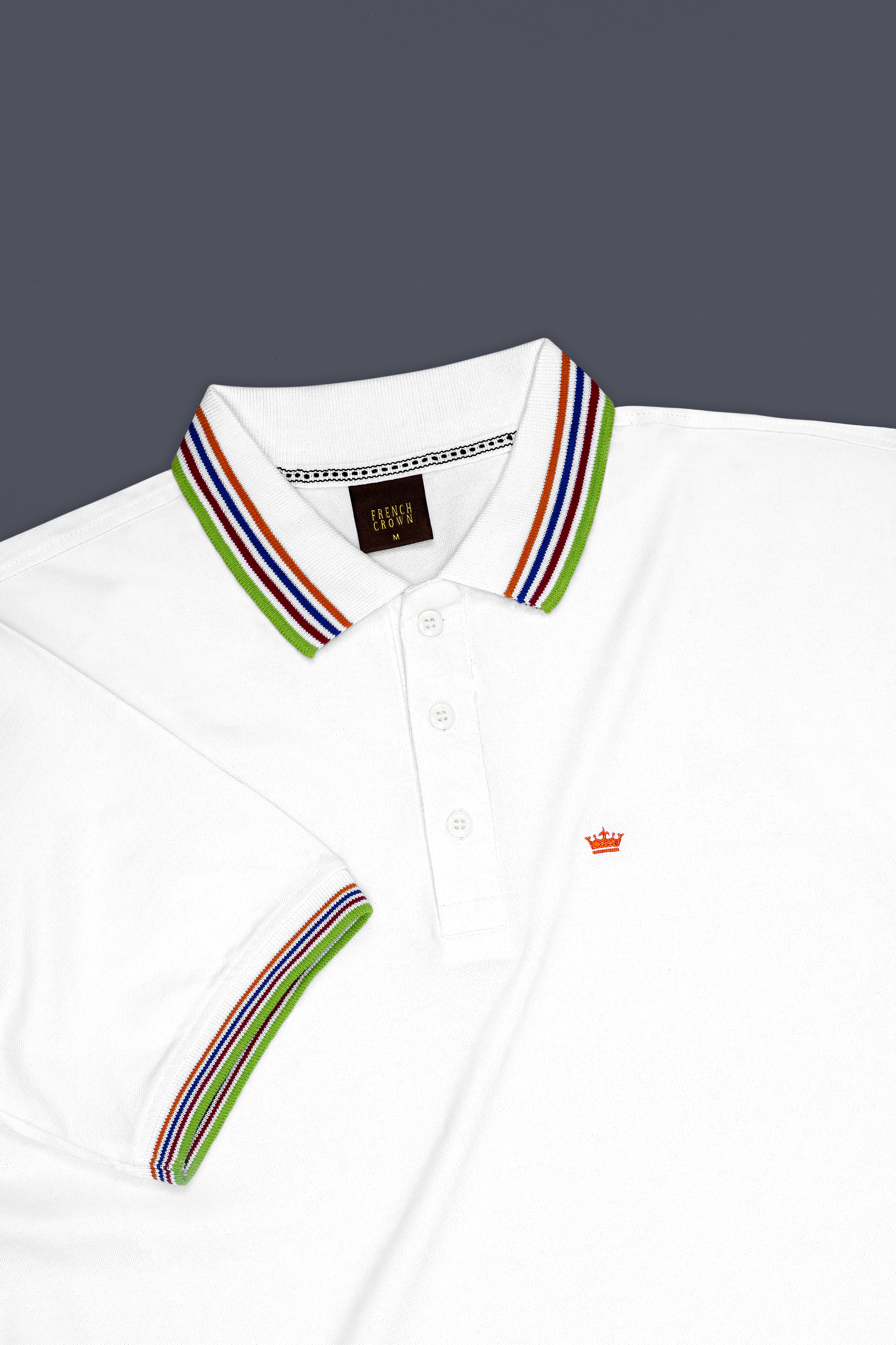 Alvoro-Bright White Super Soft Premium Cotton Pique Polo