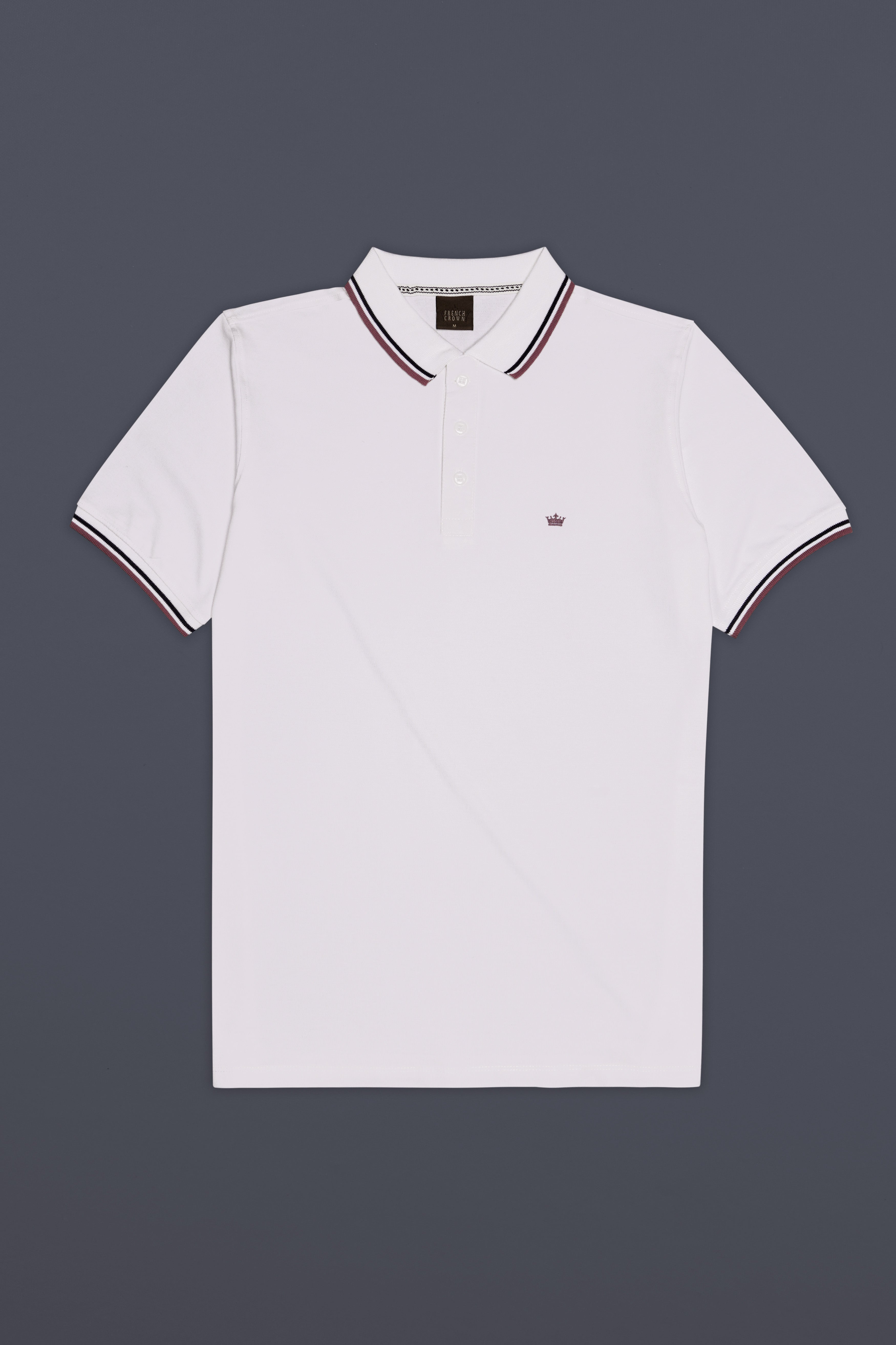 Candoro-Bright White Super Soft Premium Cotton Pique Polo