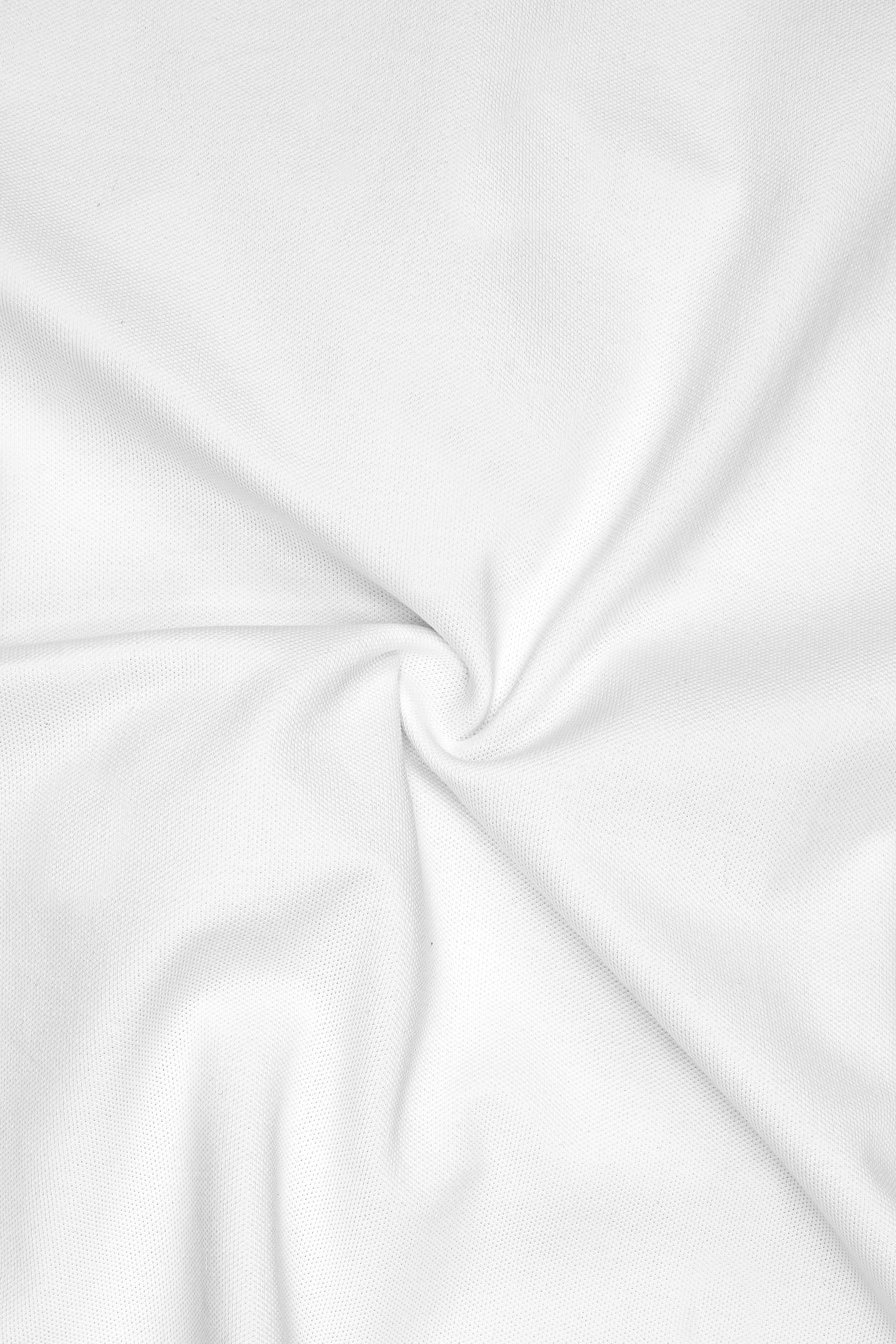 Candoro-Bright White Super Soft Premium Cotton Pique Polo